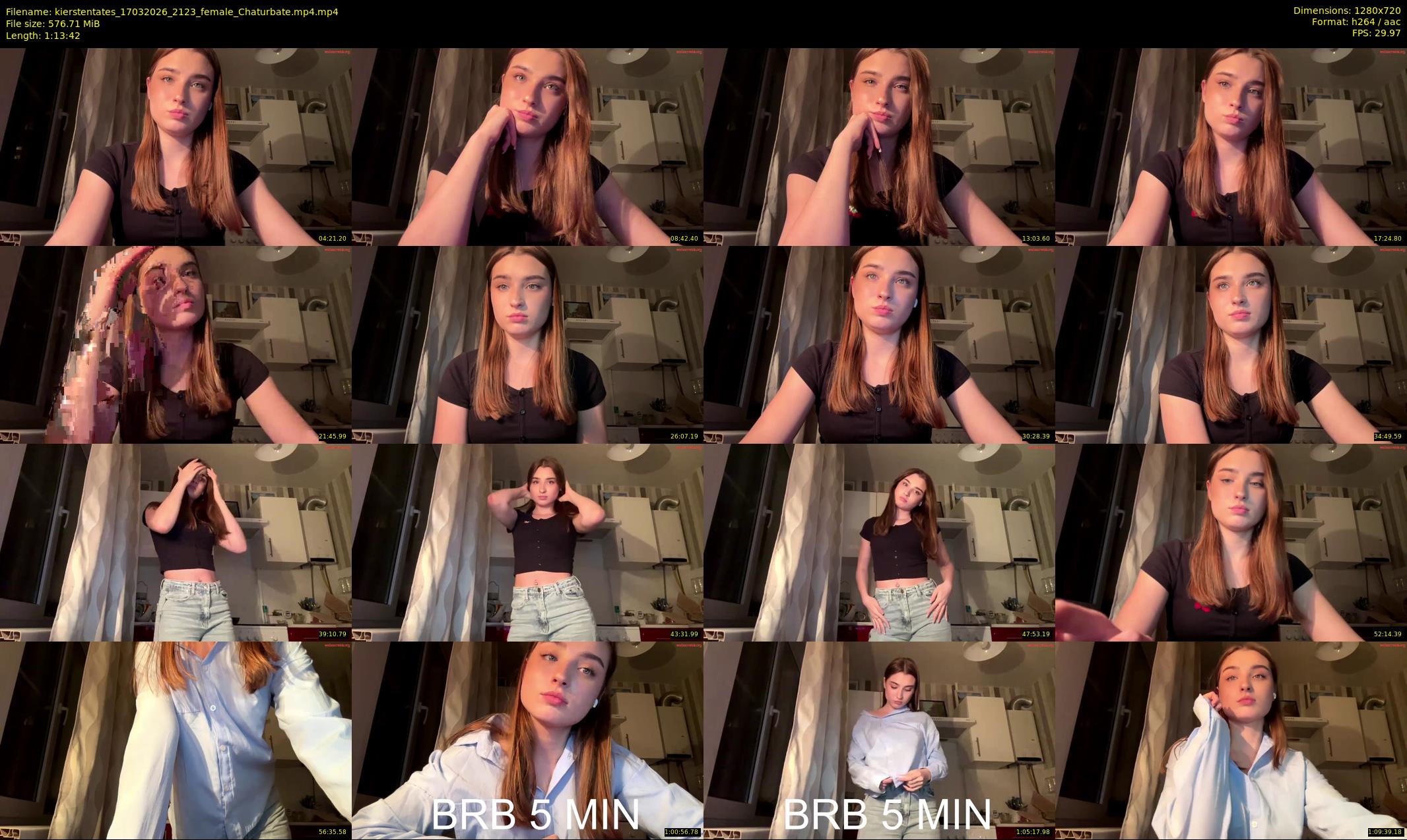 kierstentates — 74 minute Chaturbate female cam show recording, 720p, Mar 17, 2026