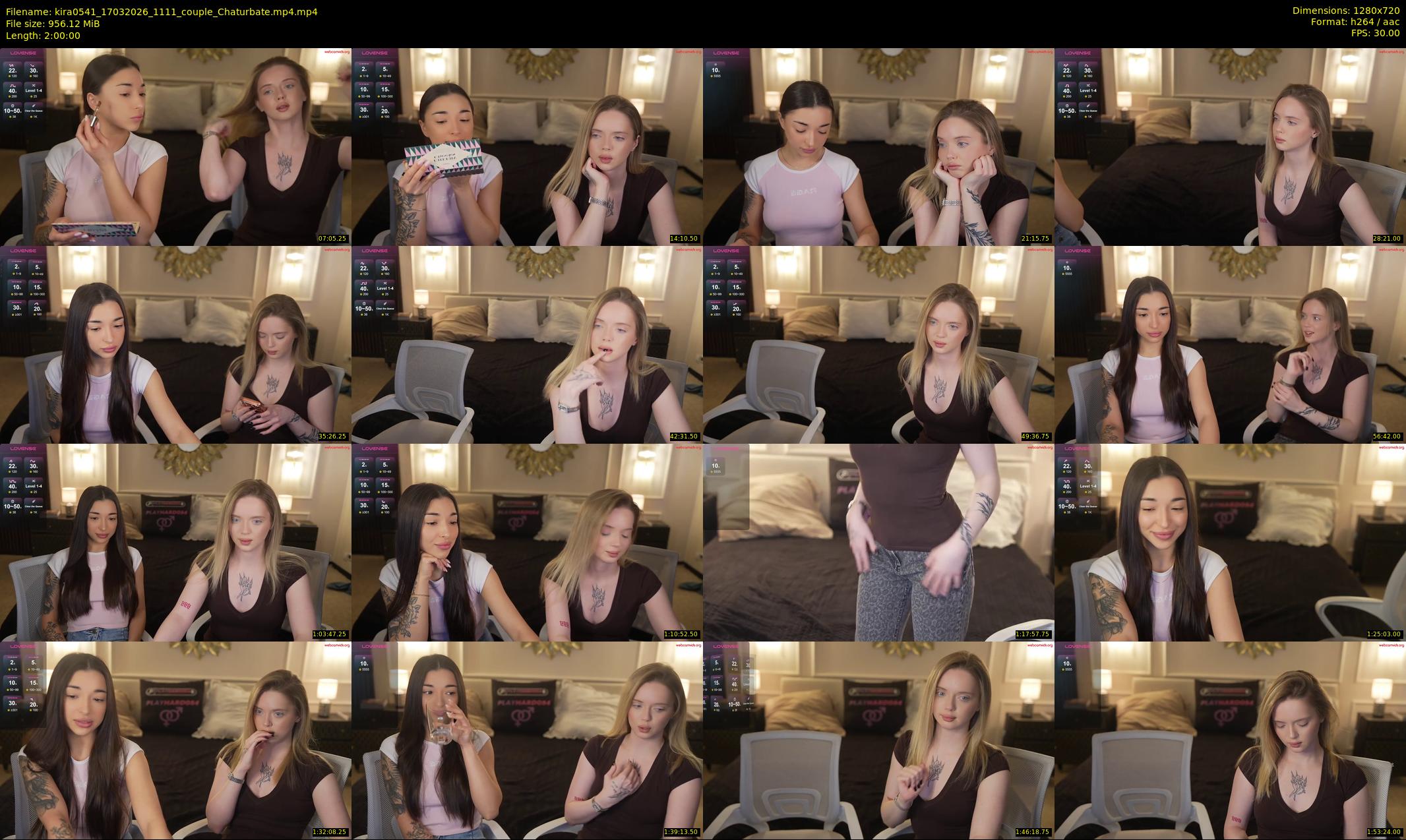 kira0541 — 120 minute Chaturbate couple cam show recording, 720p, Mar 17, 2026