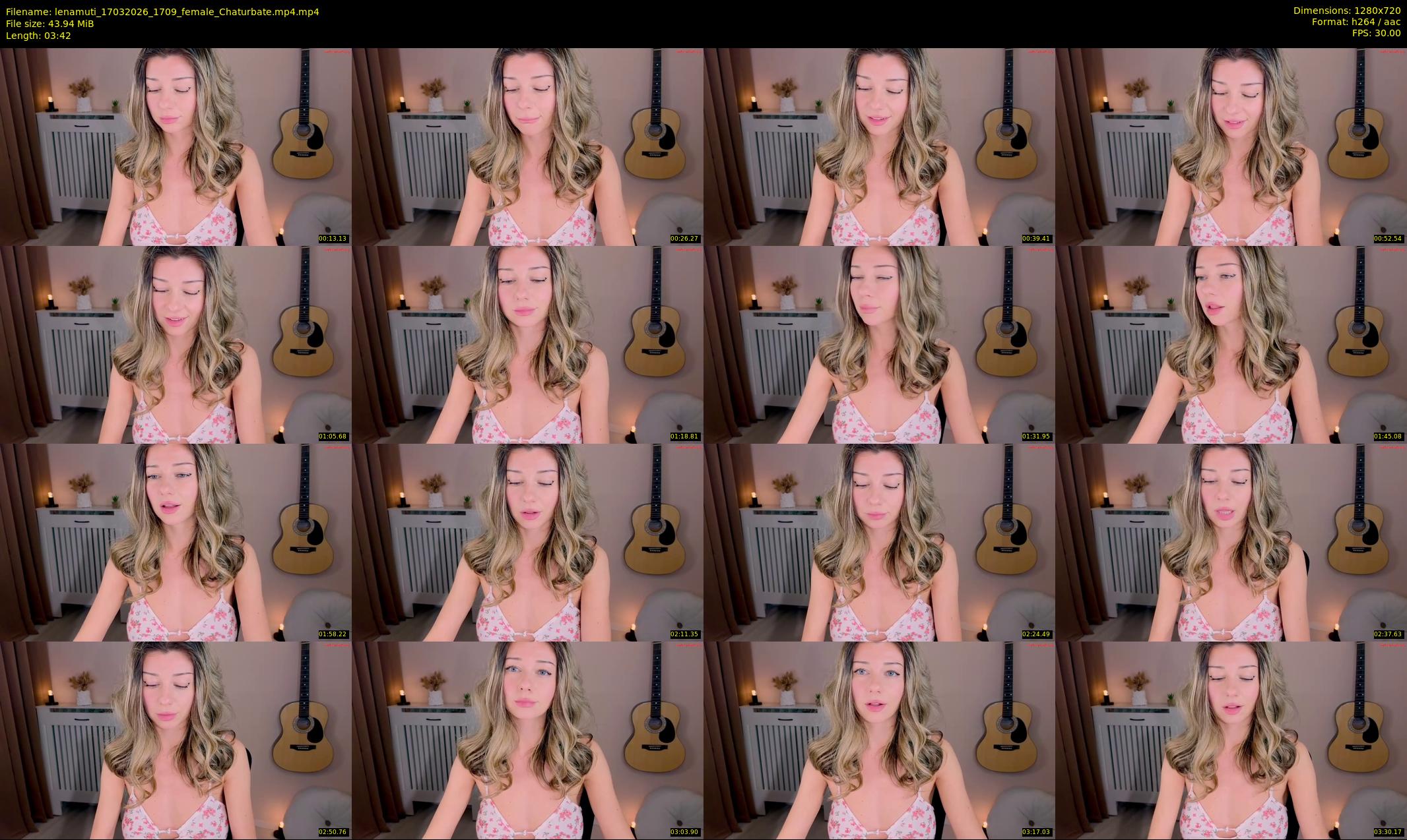 lenamuti — 4 minute Chaturbate female cam show recording, 720p, Mar 17, 2026