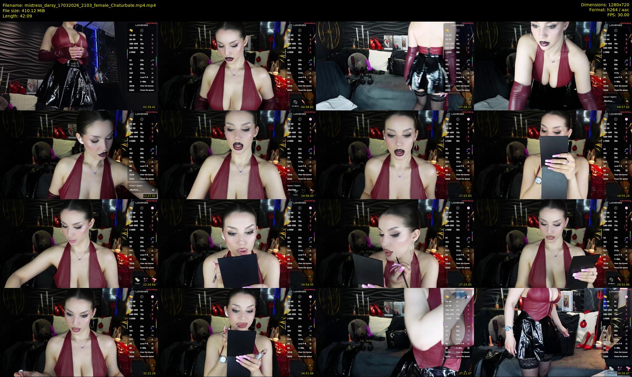 mistress_darsy — 43 minute Chaturbate female cam show recording, 720p, Mar 17, 2026