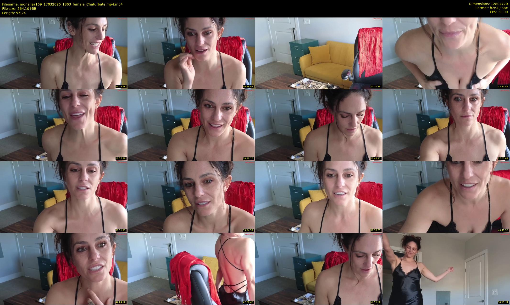 monalisa169 — 58 minute Chaturbate female cam show recording, 720p, Mar 17, 2026