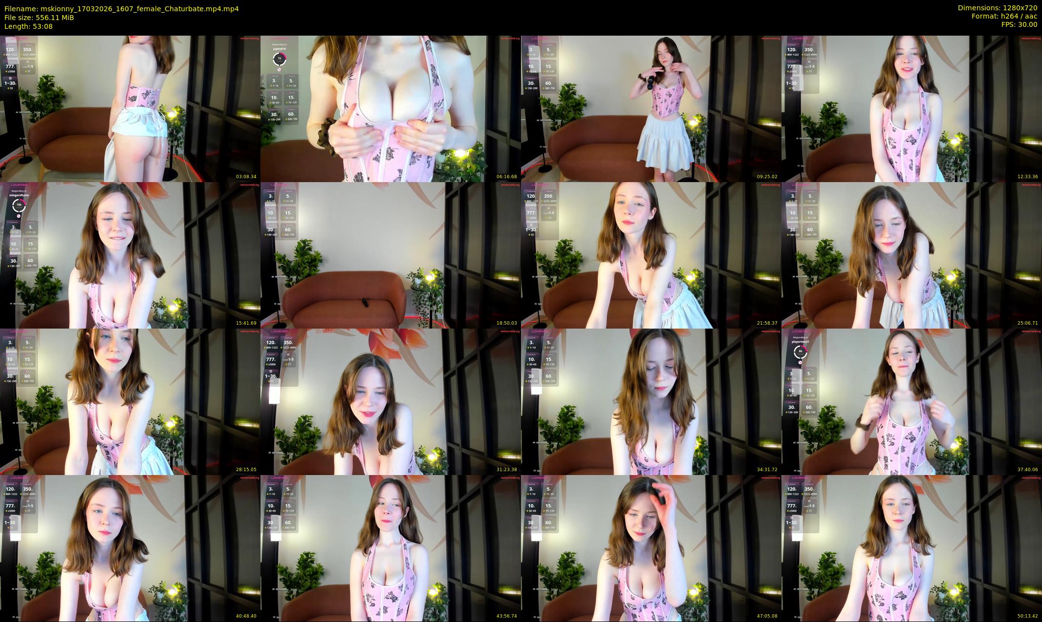 mskionny — 54 minute Chaturbate female cam show recording, 720p, Mar 17, 2026