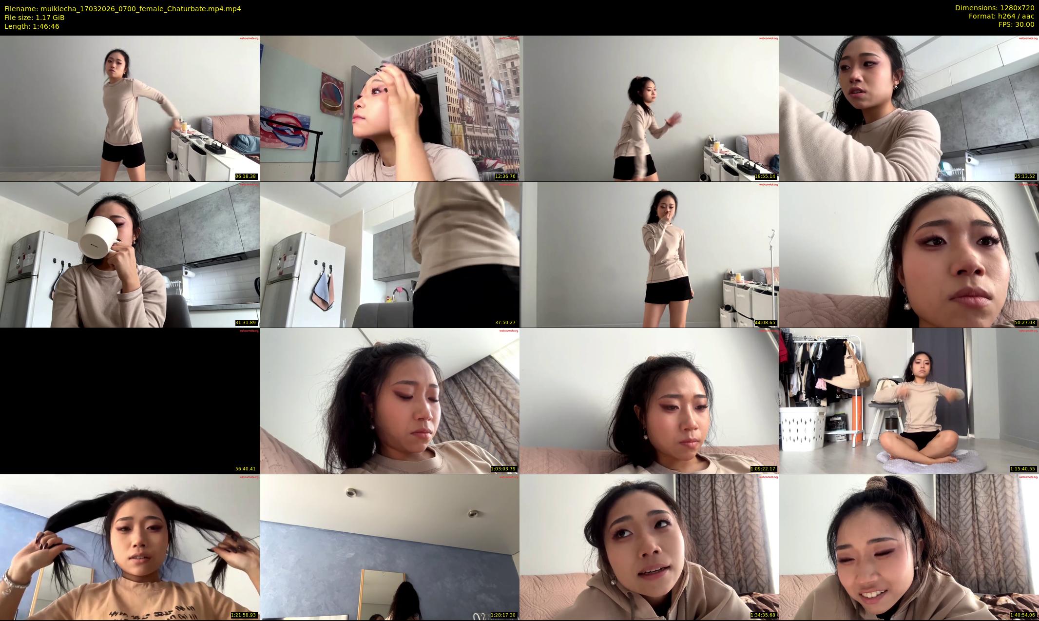 muiklecha — 107 minute Chaturbate female cam show recording, 720p, Mar 17, 2026
