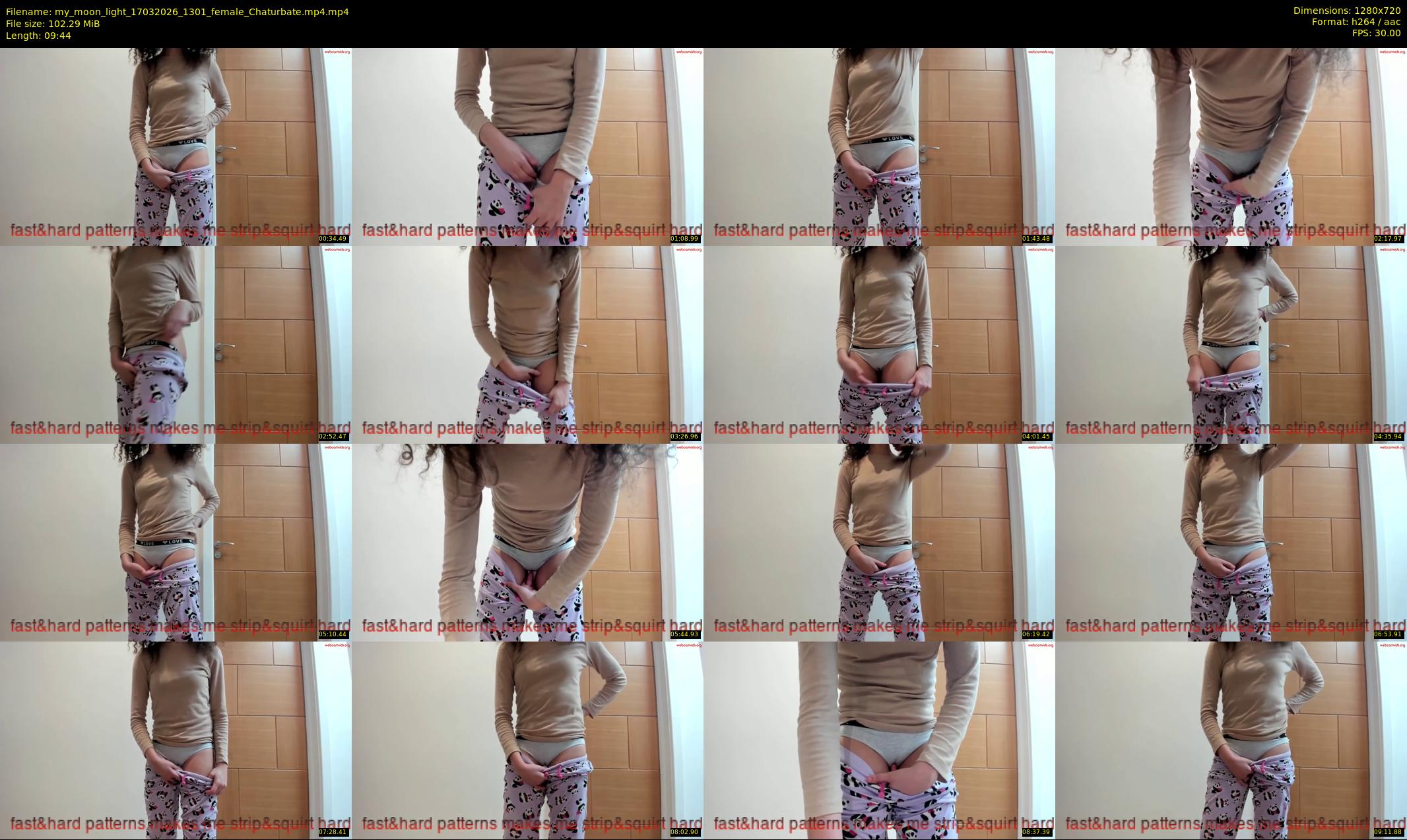 my_moon_light — 10 minute Chaturbate female cam show recording, 720p, Mar 17, 2026
