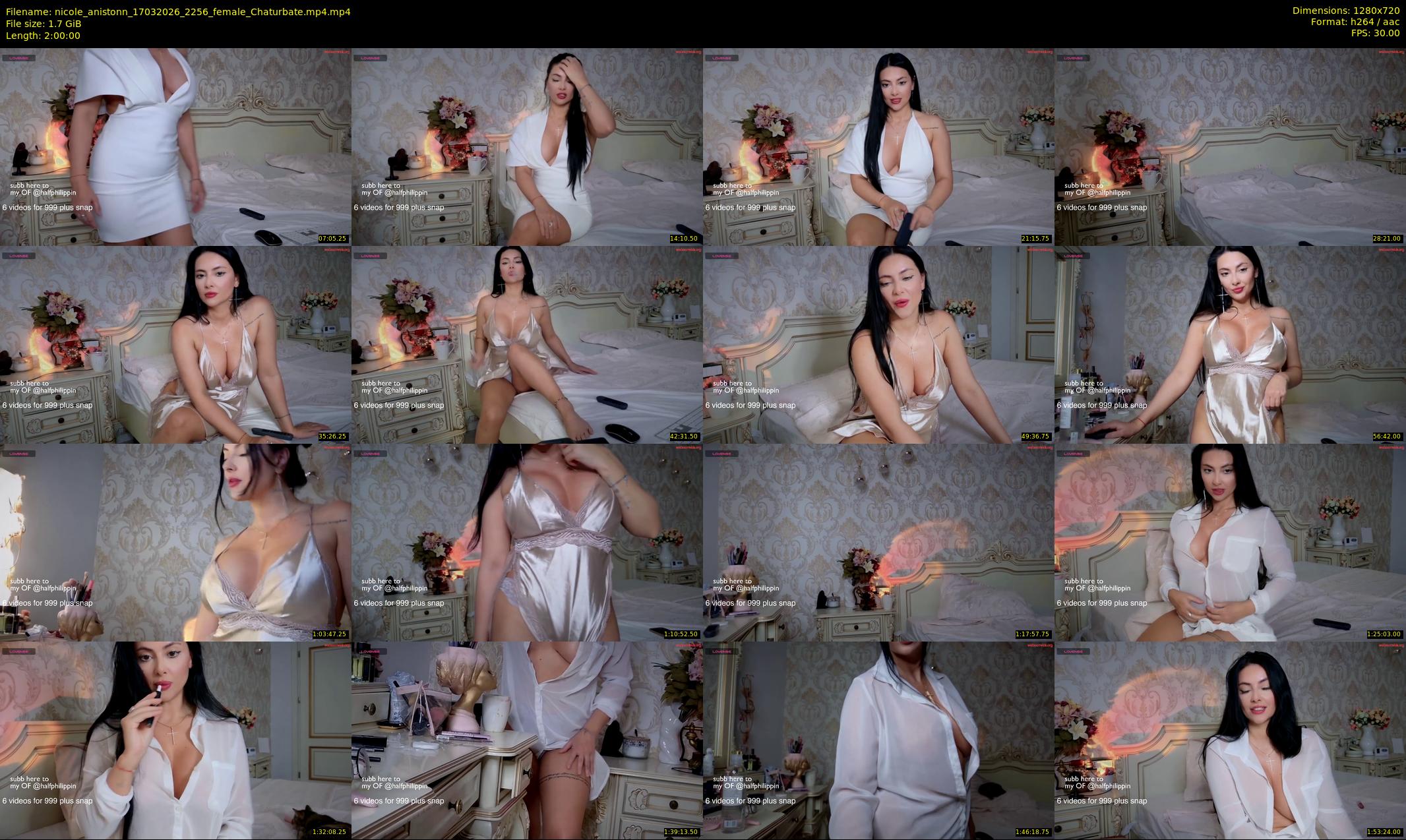 nicole_anistonn — 120 minute Chaturbate female cam show recording, 720p, Mar 17, 2026