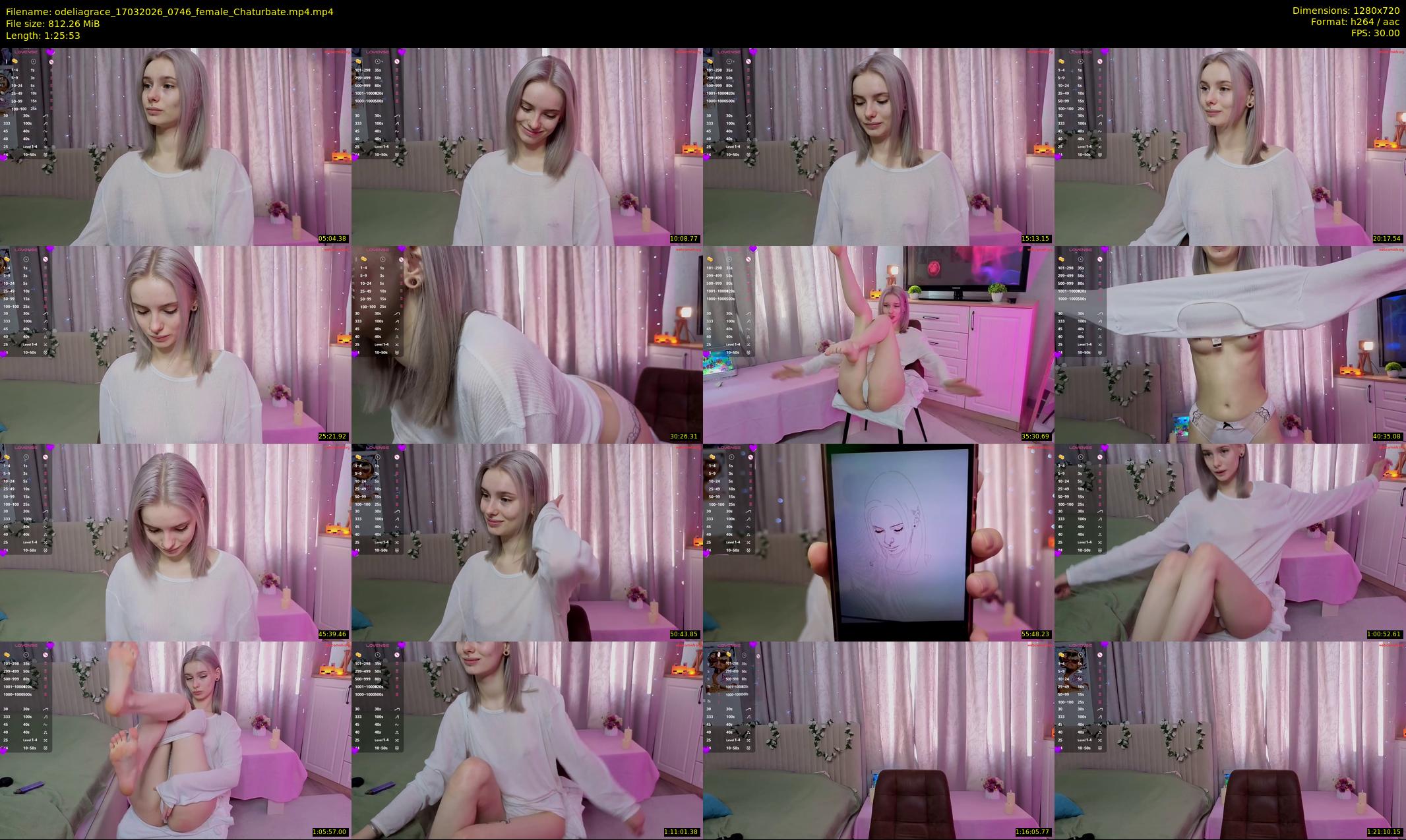 odeliagrace — 86 minute Chaturbate female cam show recording, 720p, Mar 17, 2026