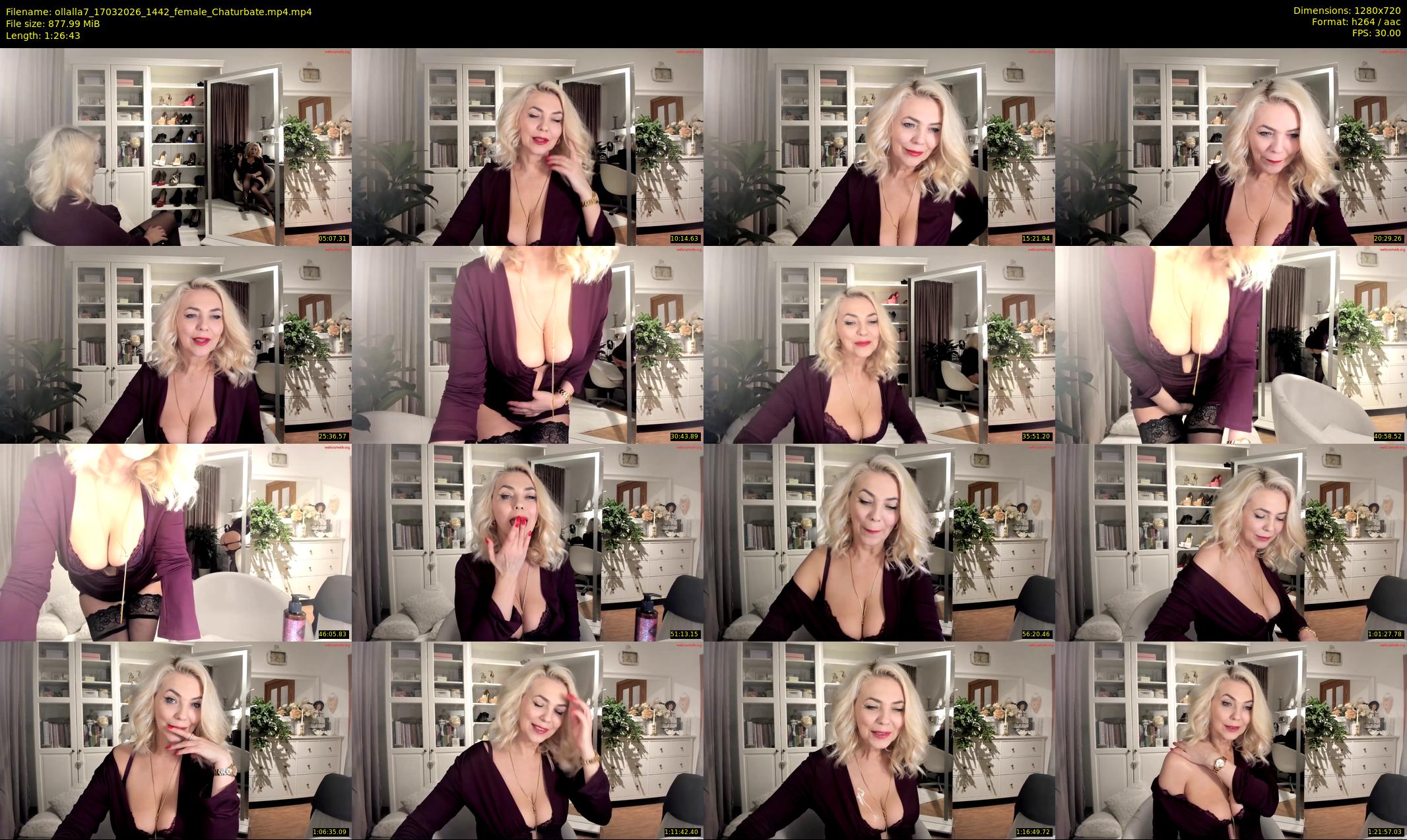 ollalla7 — 87 minute Chaturbate female cam show recording, 720p, Mar 17, 2026