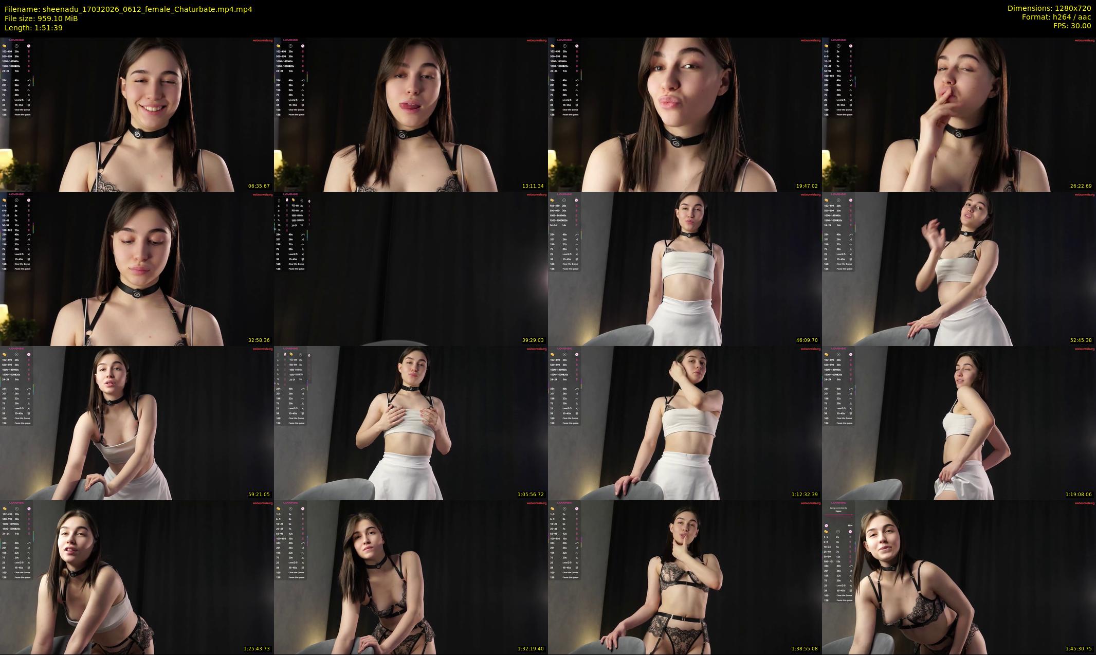 sheenadu — 112 minute Chaturbate female cam show recording, 720p, Mar 17, 2026