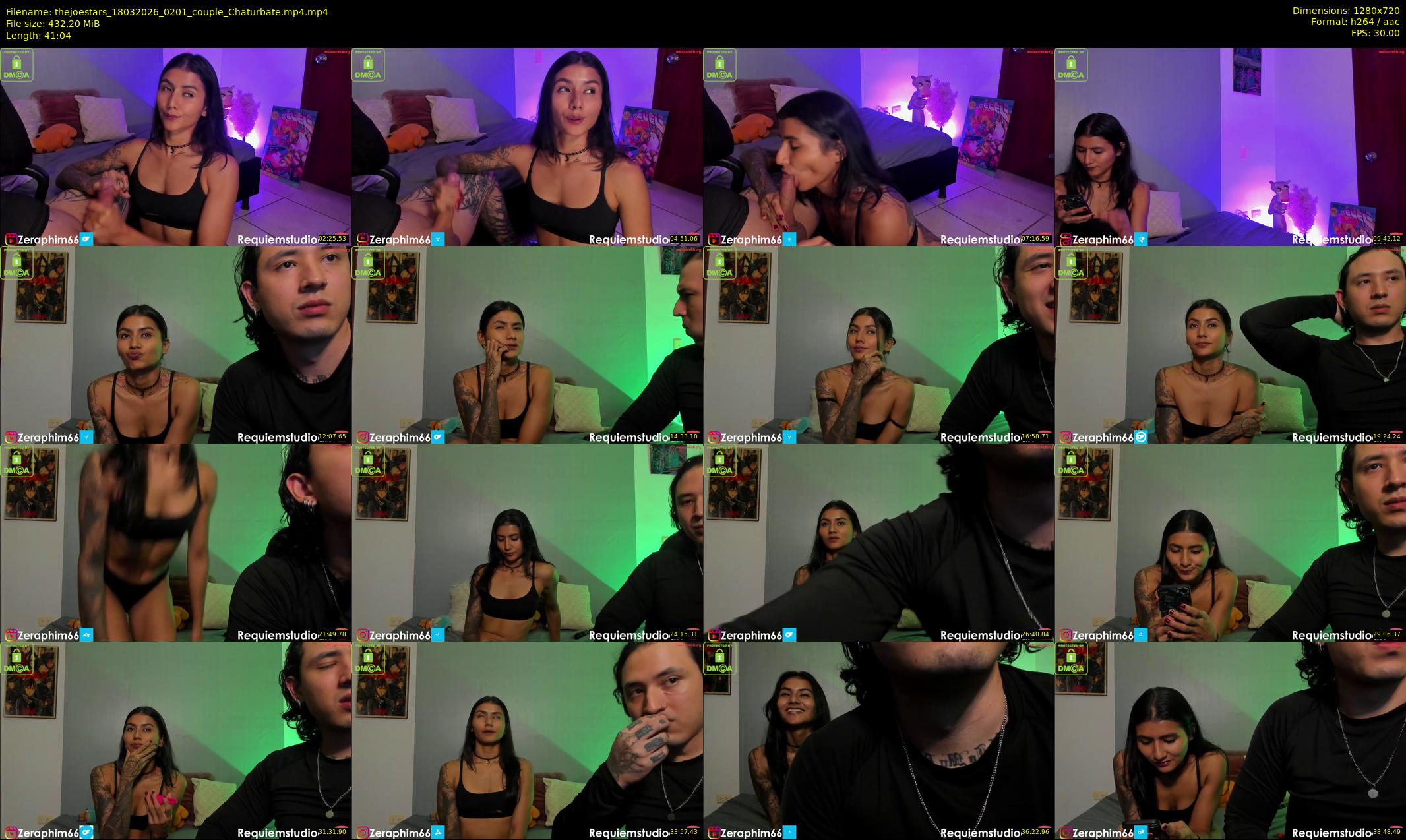 thejoestars — 42 minute Chaturbate couple cam show recording, 720p, Mar 18, 2026