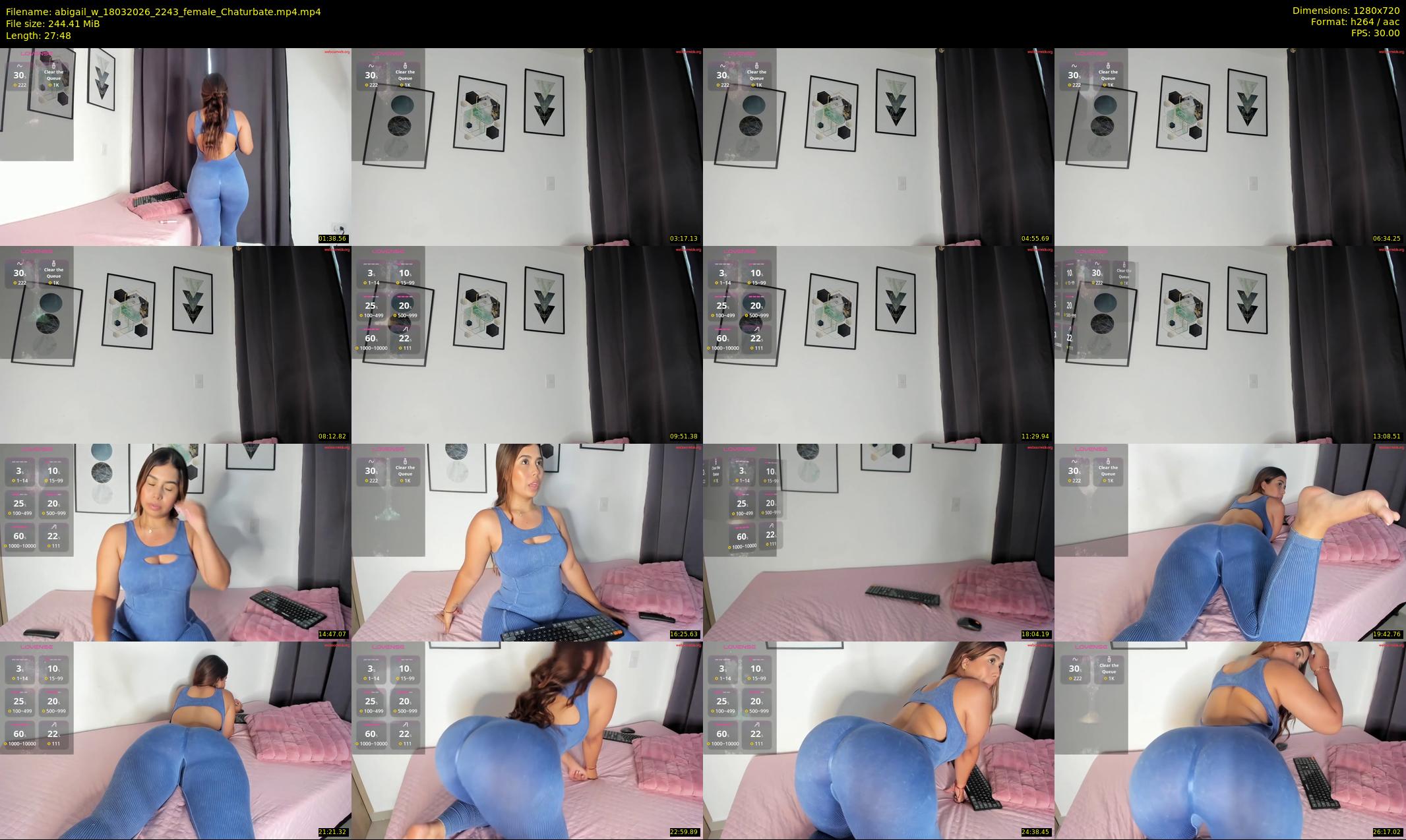 abigail_w — 28 minute Chaturbate female cam show recording, 720p, Mar 18, 2026
