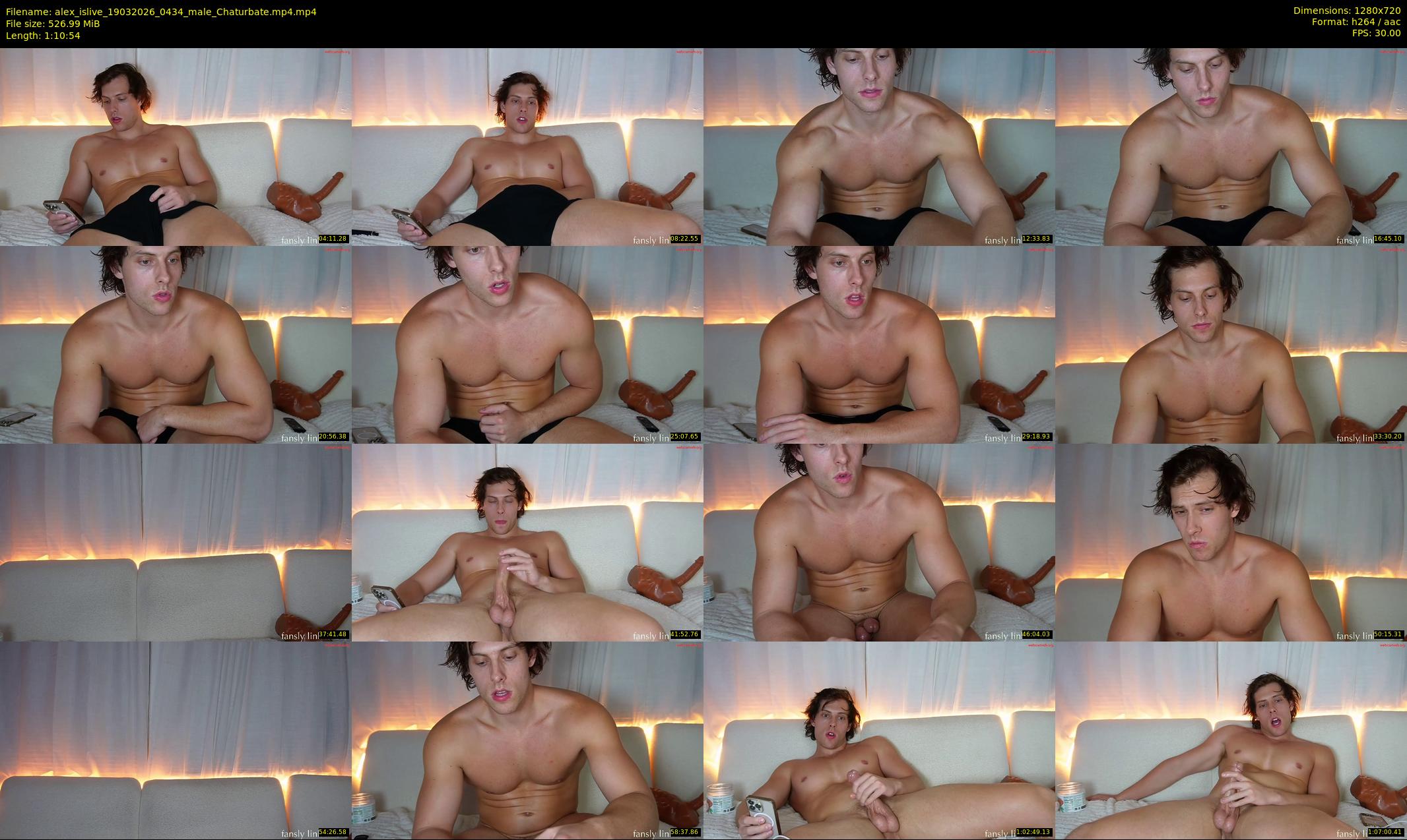 alex_islive — 71 minute Chaturbate male cam show recording, 720p, Mar 19, 2026