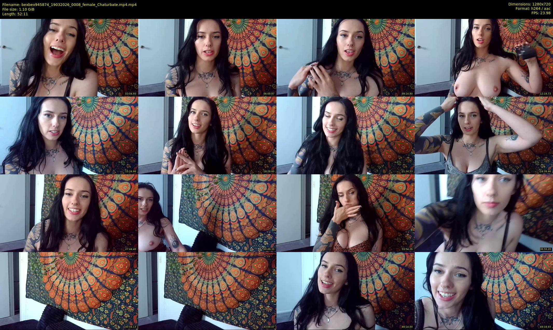 bexbex945874 — 53 minute Chaturbate female cam show recording, 720p, Mar 19, 2026