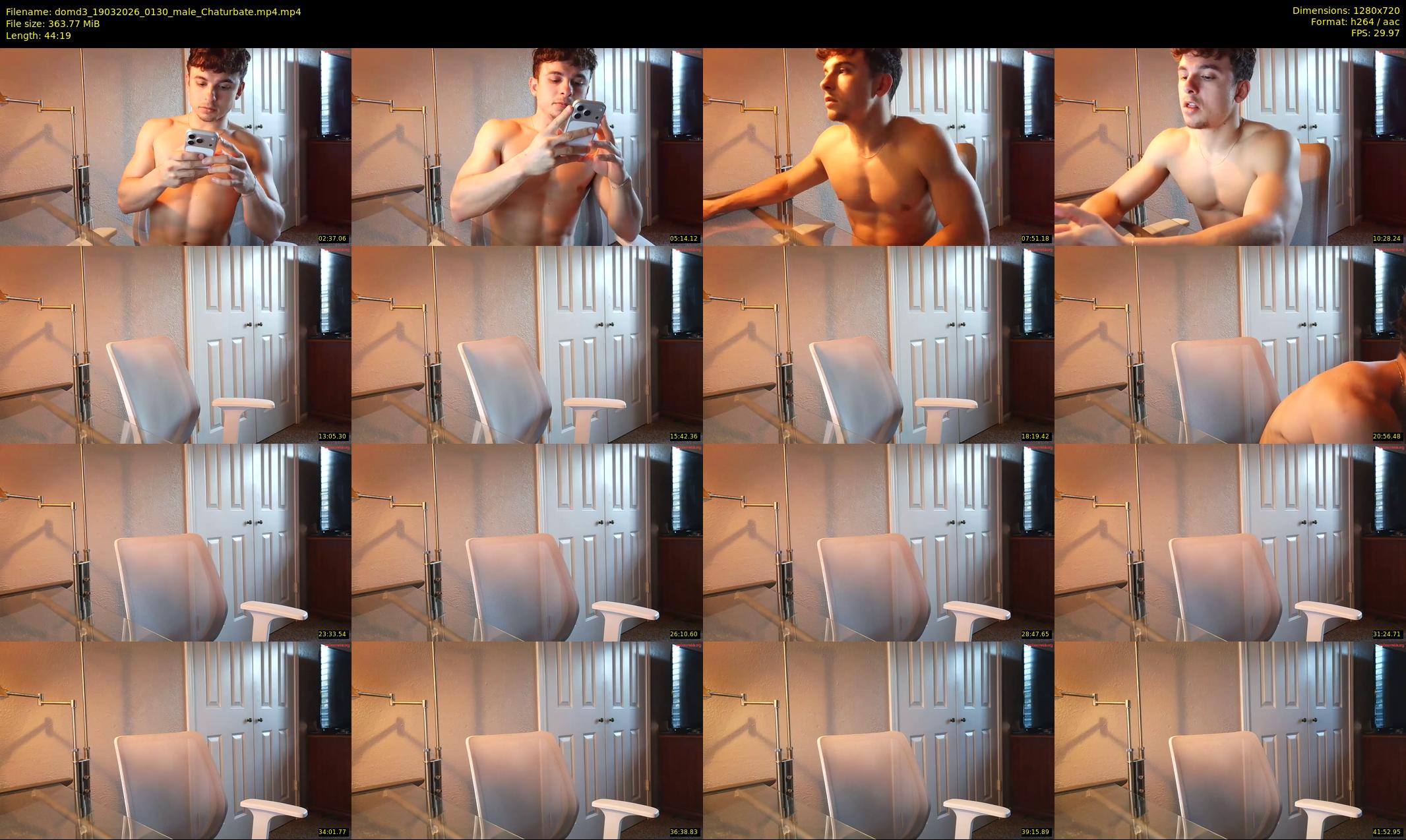 domd3 — 45 minute Chaturbate male cam show recording, 720p, Mar 19, 2026