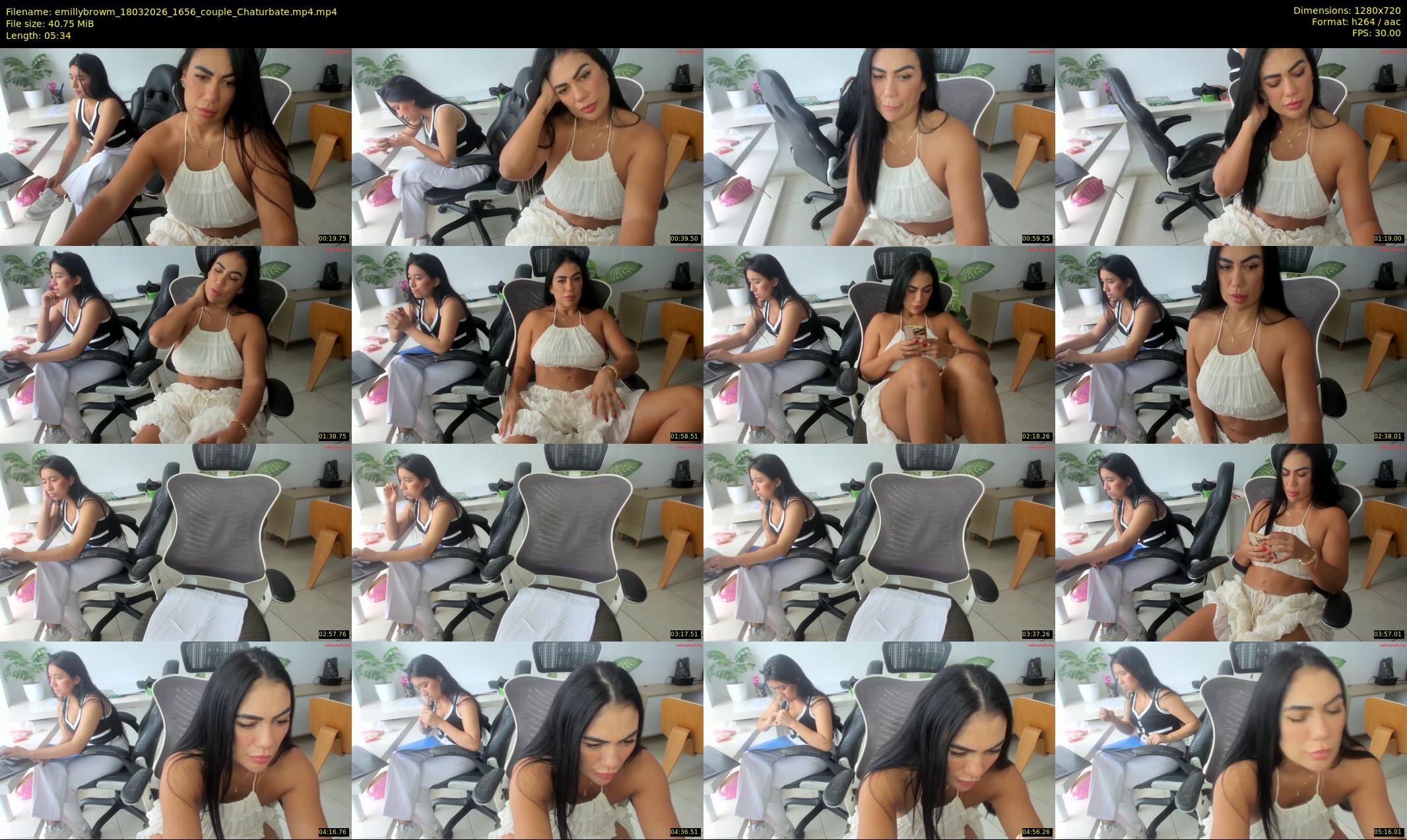 emillybrowm — 6 minute Chaturbate couple cam show recording, 720p, Mar 18, 2026