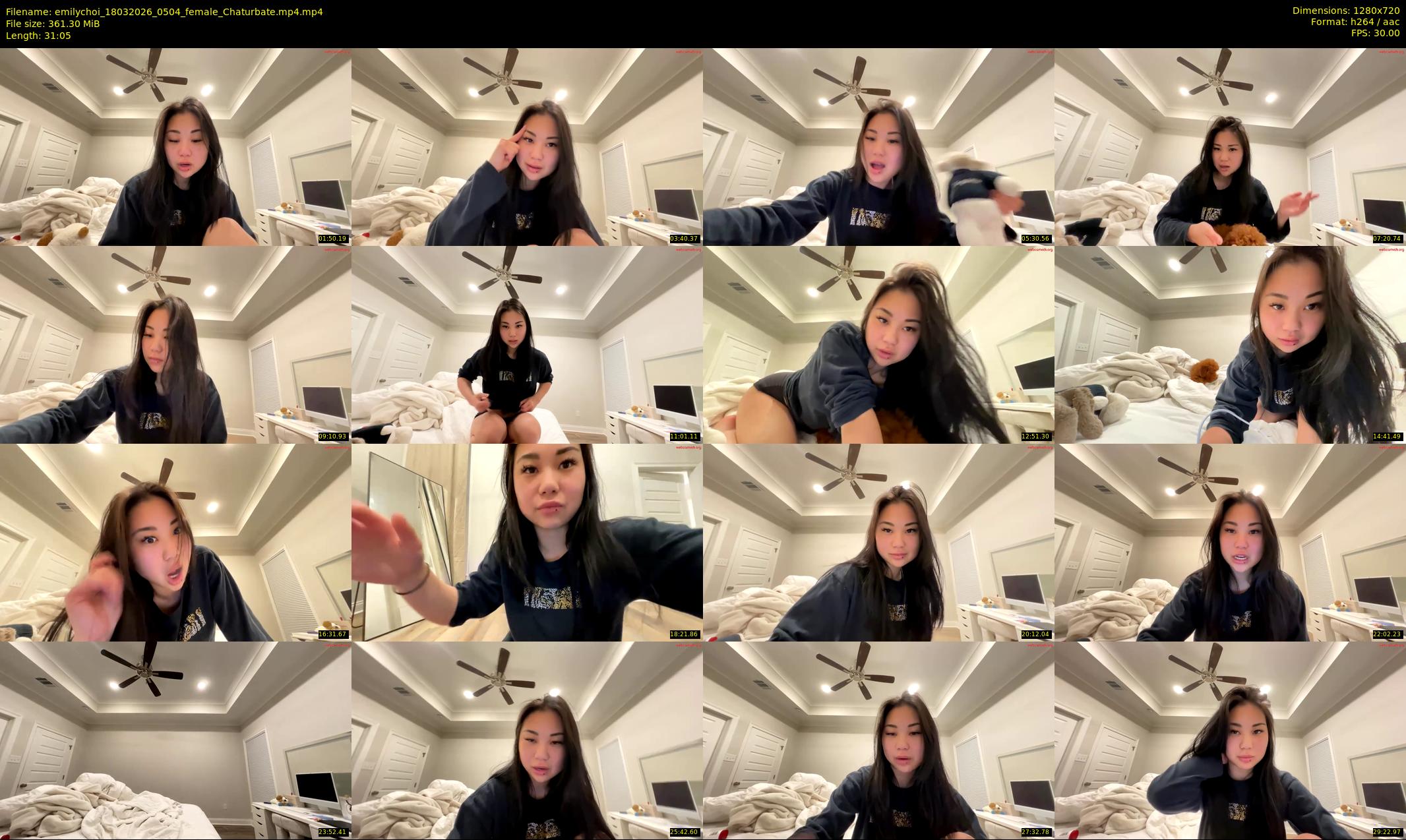 emilychoi — 32 minute Chaturbate female cam show recording, 720p, Mar 18, 2026