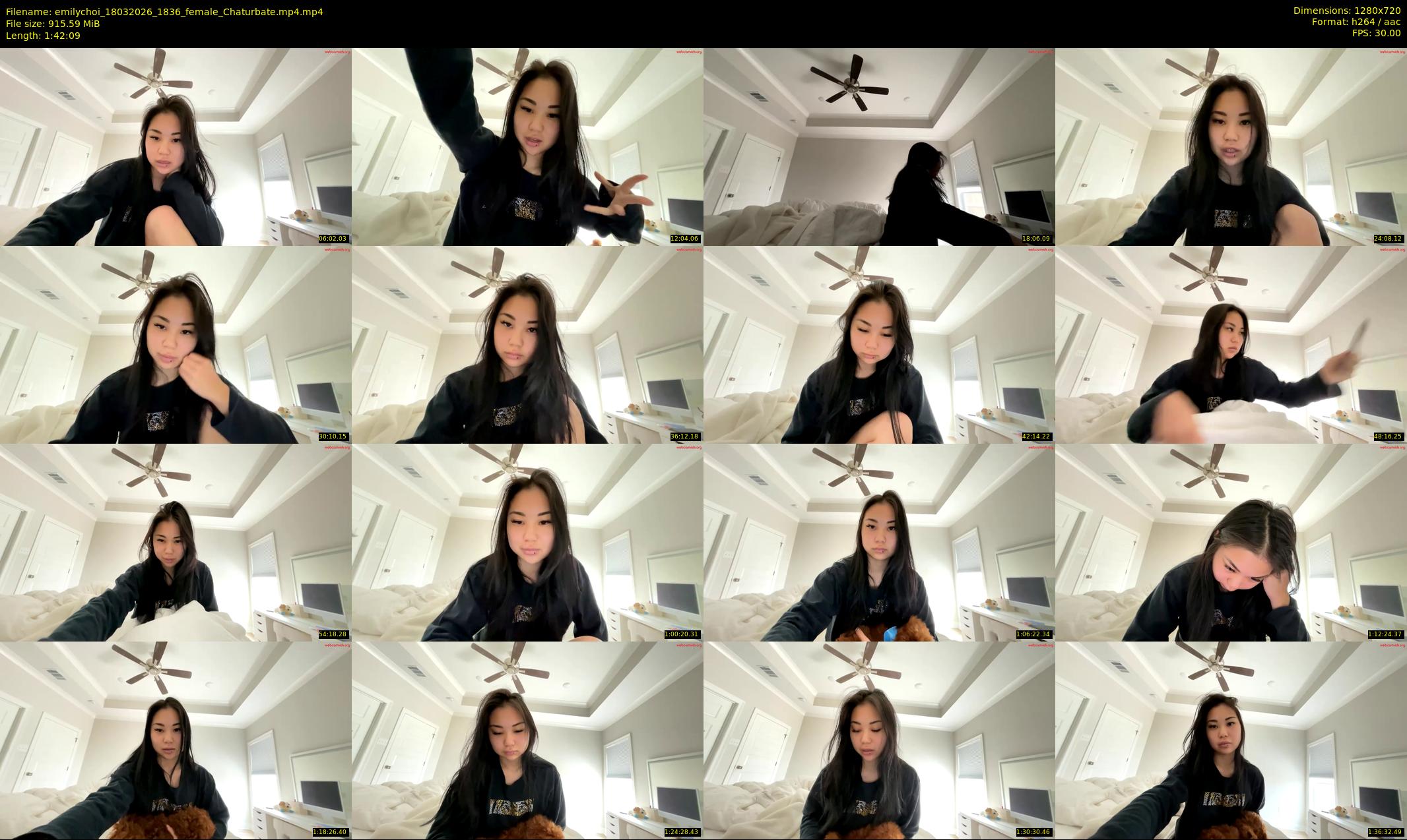 emilychoi — 103 minute Chaturbate female cam show recording, 720p, Mar 18, 2026