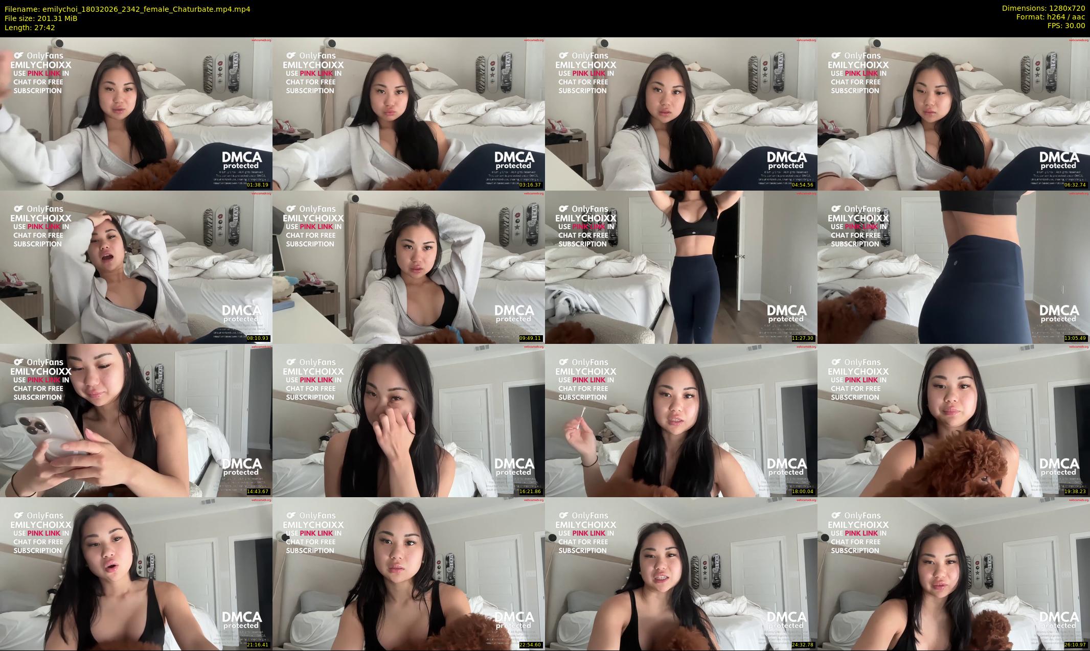 emilychoi — 28 minute Chaturbate female cam show recording, 720p, Mar 18, 2026