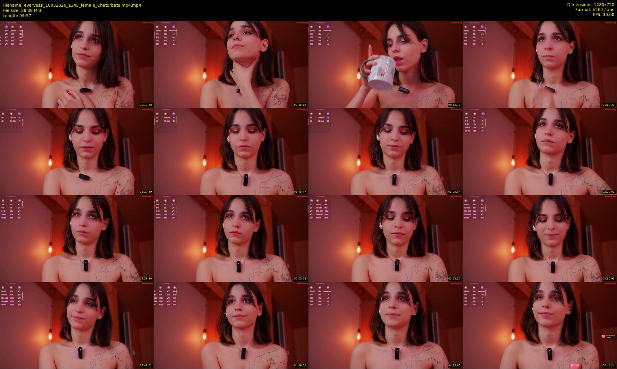 evervessi — 5 minute Chaturbate female cam show recording, 720p, Mar 18, 2026