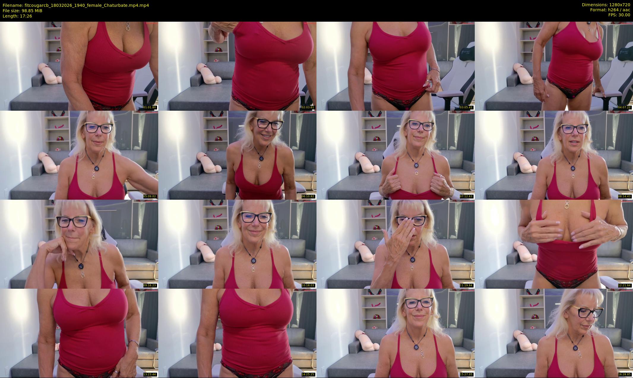 fitcougarcb — 18 minute Chaturbate female cam show recording, 720p, Mar 18, 2026