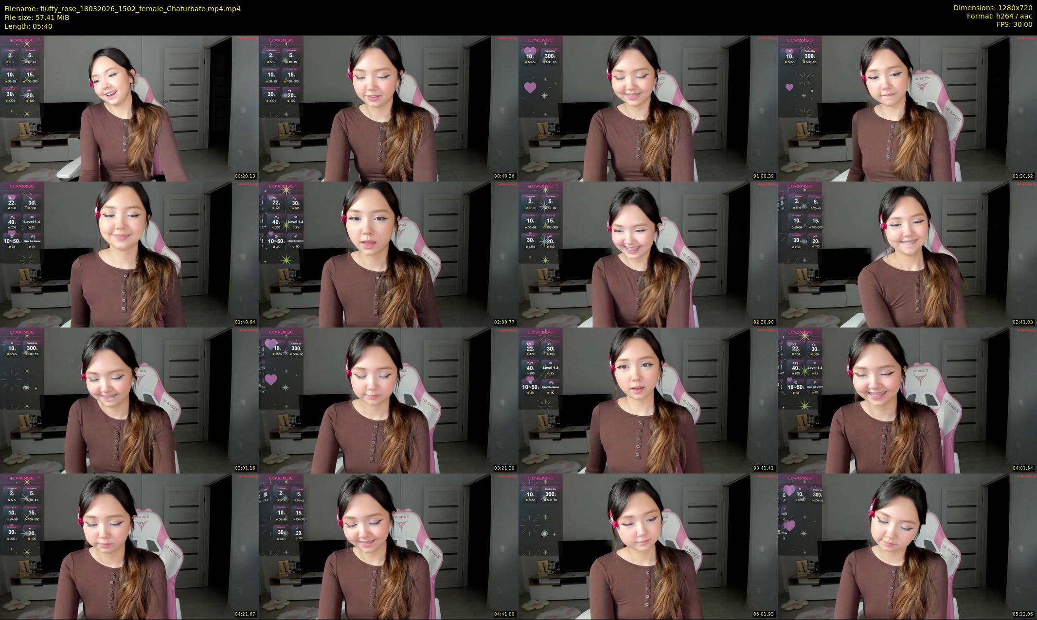 fluffy_rose — 6 minute Chaturbate female cam show recording, 720p, Mar 18, 2026
