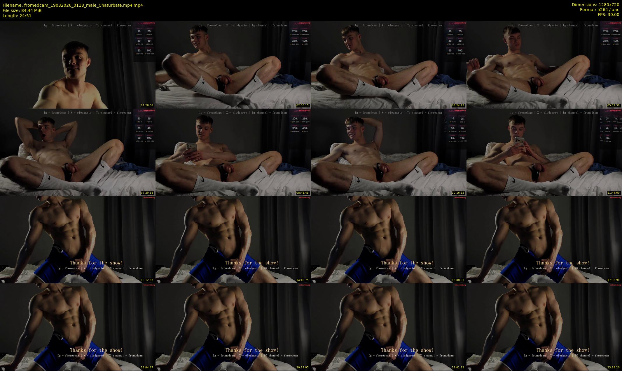 fromedcam — 25 minute Chaturbate male cam show recording, 720p, Mar 19, 2026