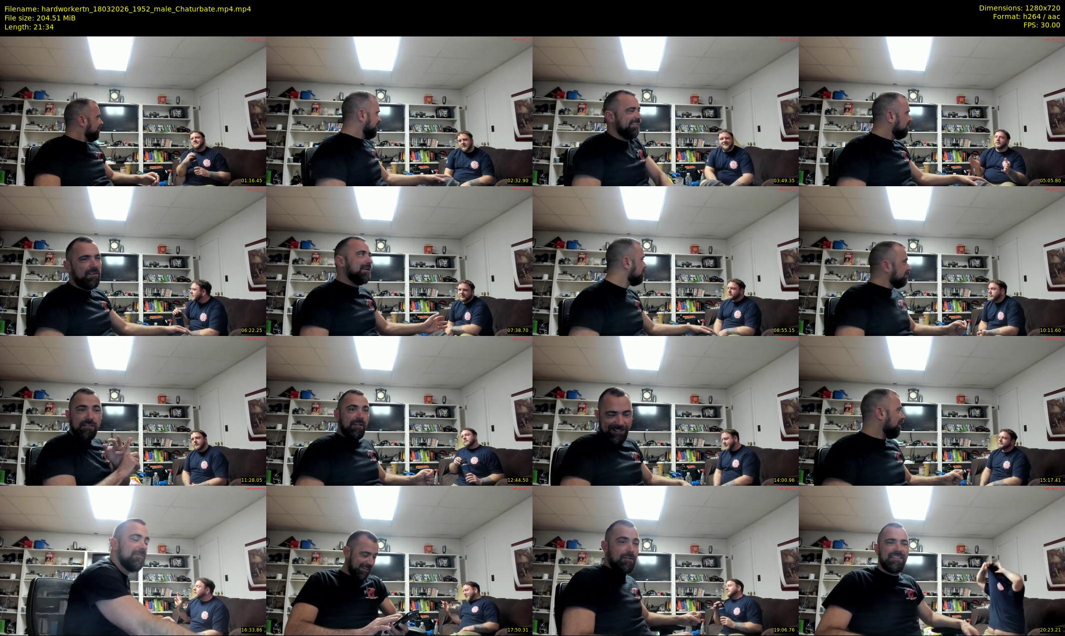 hardworkertn — 22 minute Chaturbate male cam show recording, 720p, Mar 18, 2026