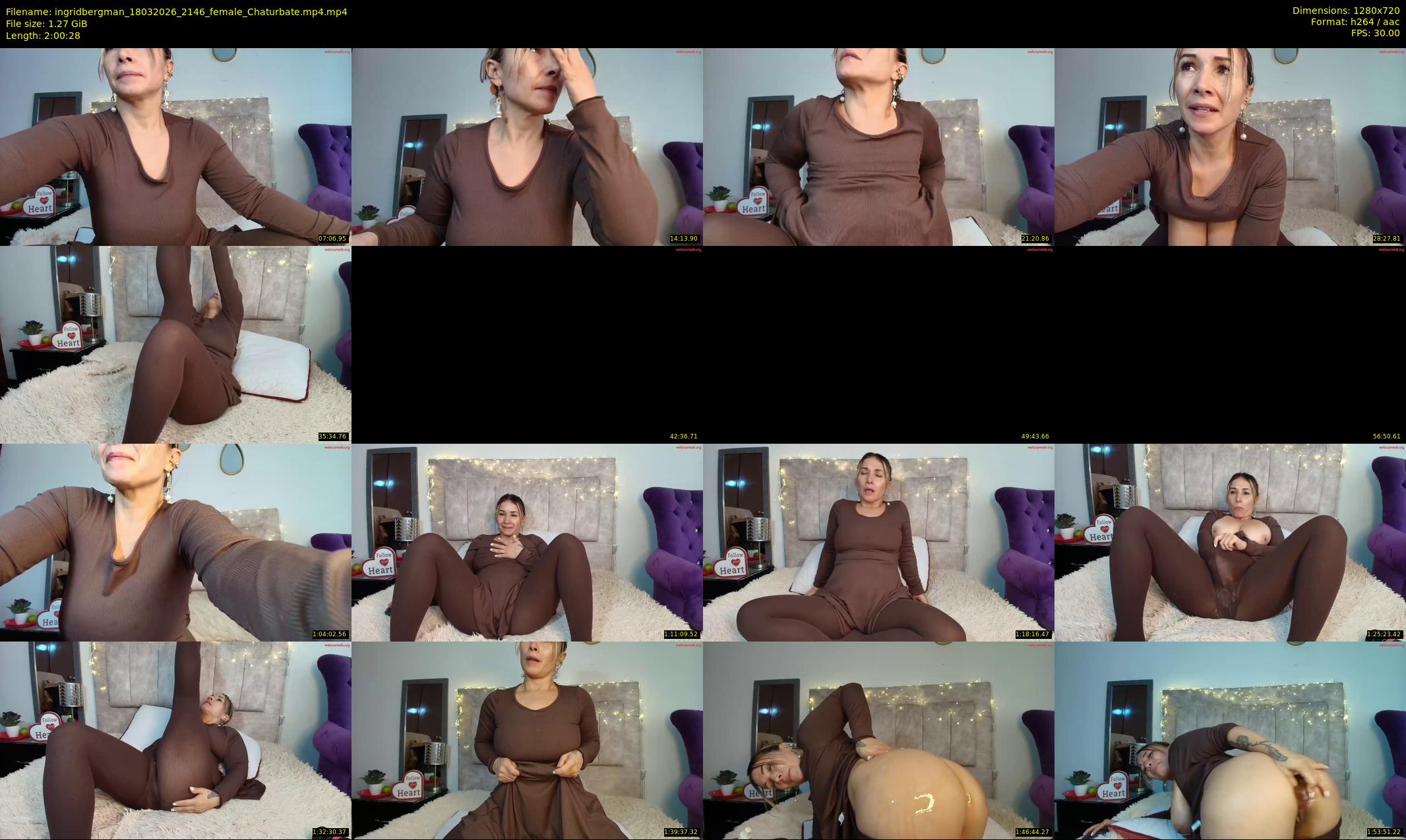 ingridbergman — 121 minute Chaturbate female cam show recording, 720p, Mar 18, 2026