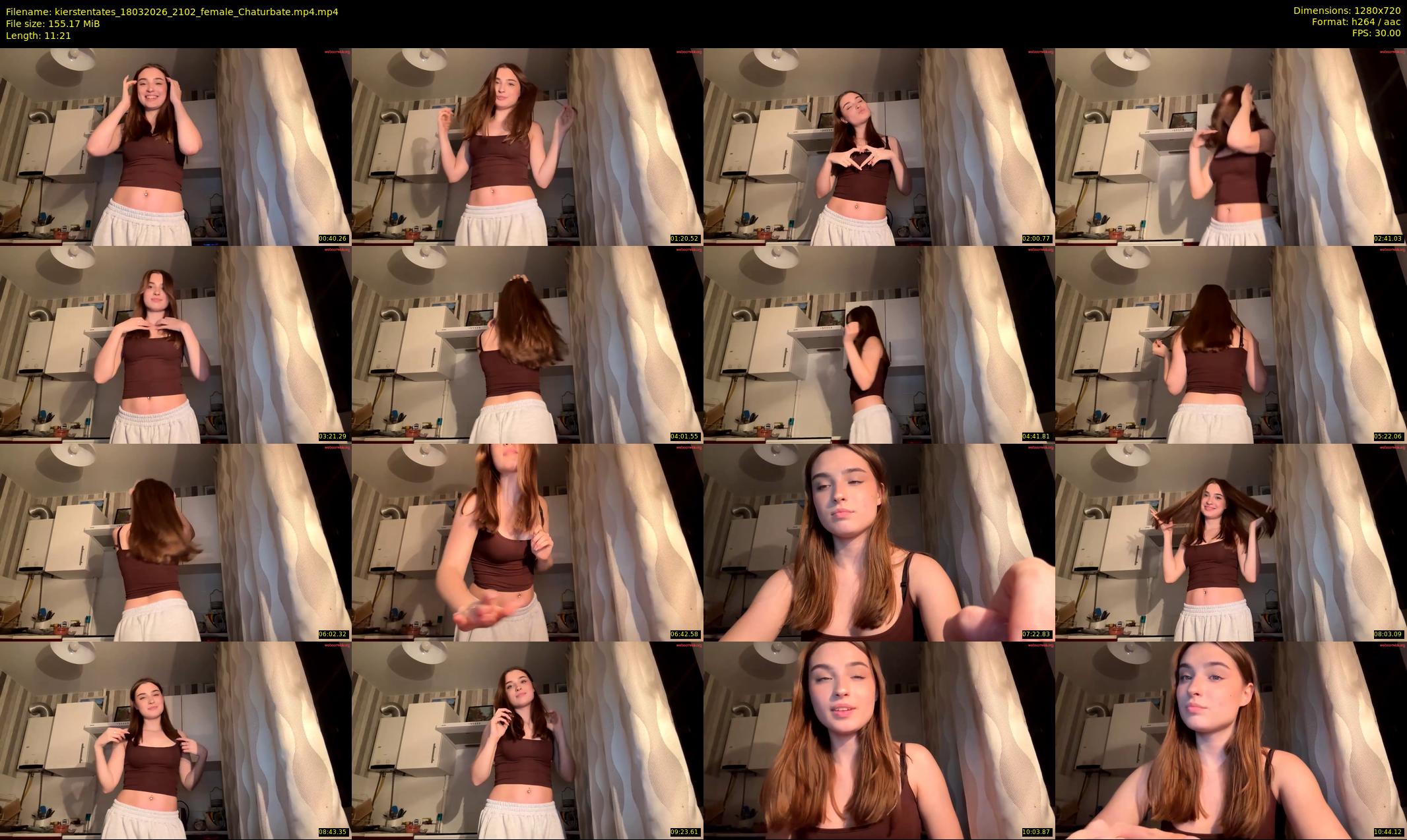 kierstentates — 12 minute Chaturbate female cam show recording, 720p, Mar 18, 2026