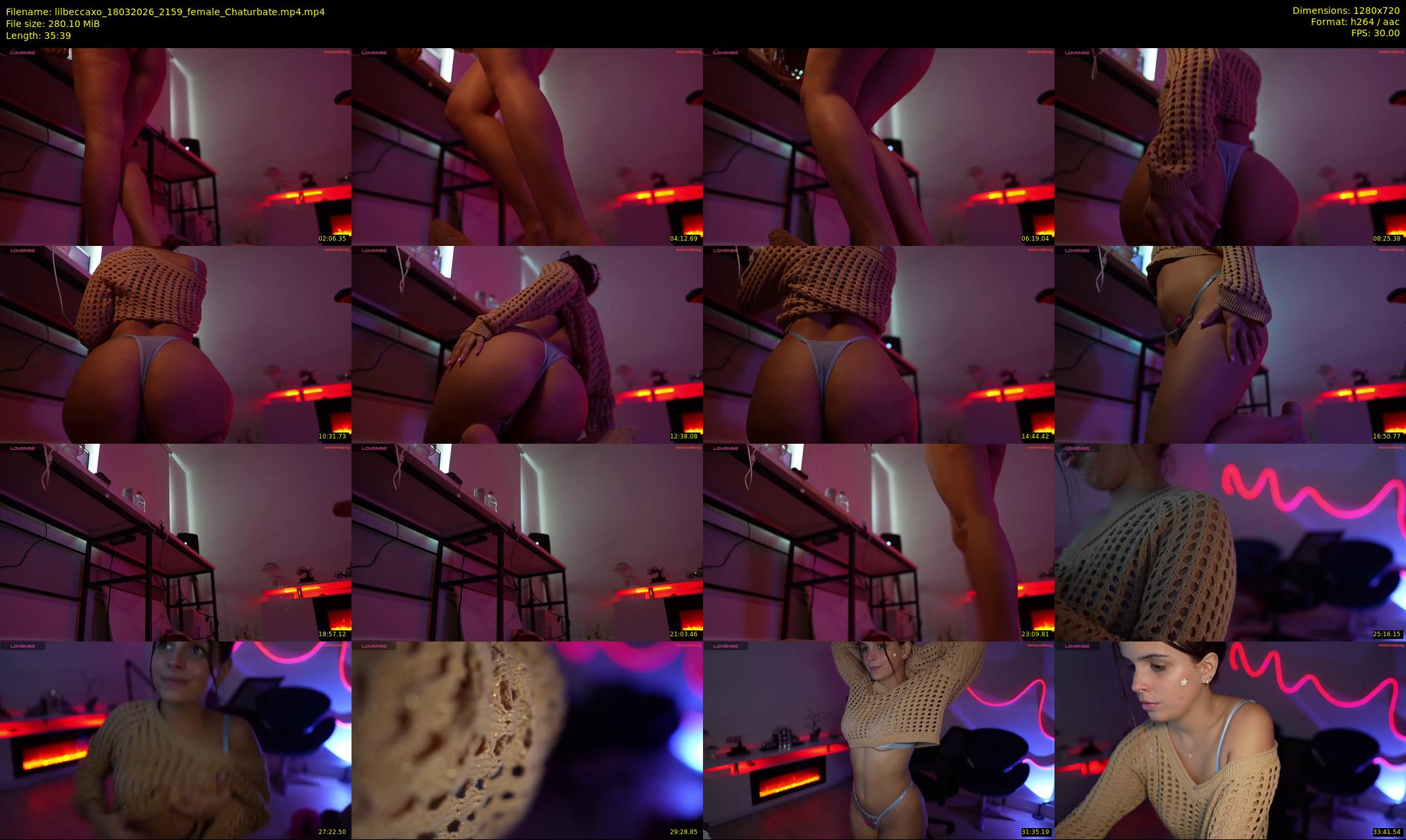 lilbeccaxo — 36 minute Chaturbate female cam show recording, 720p, Mar 18, 2026