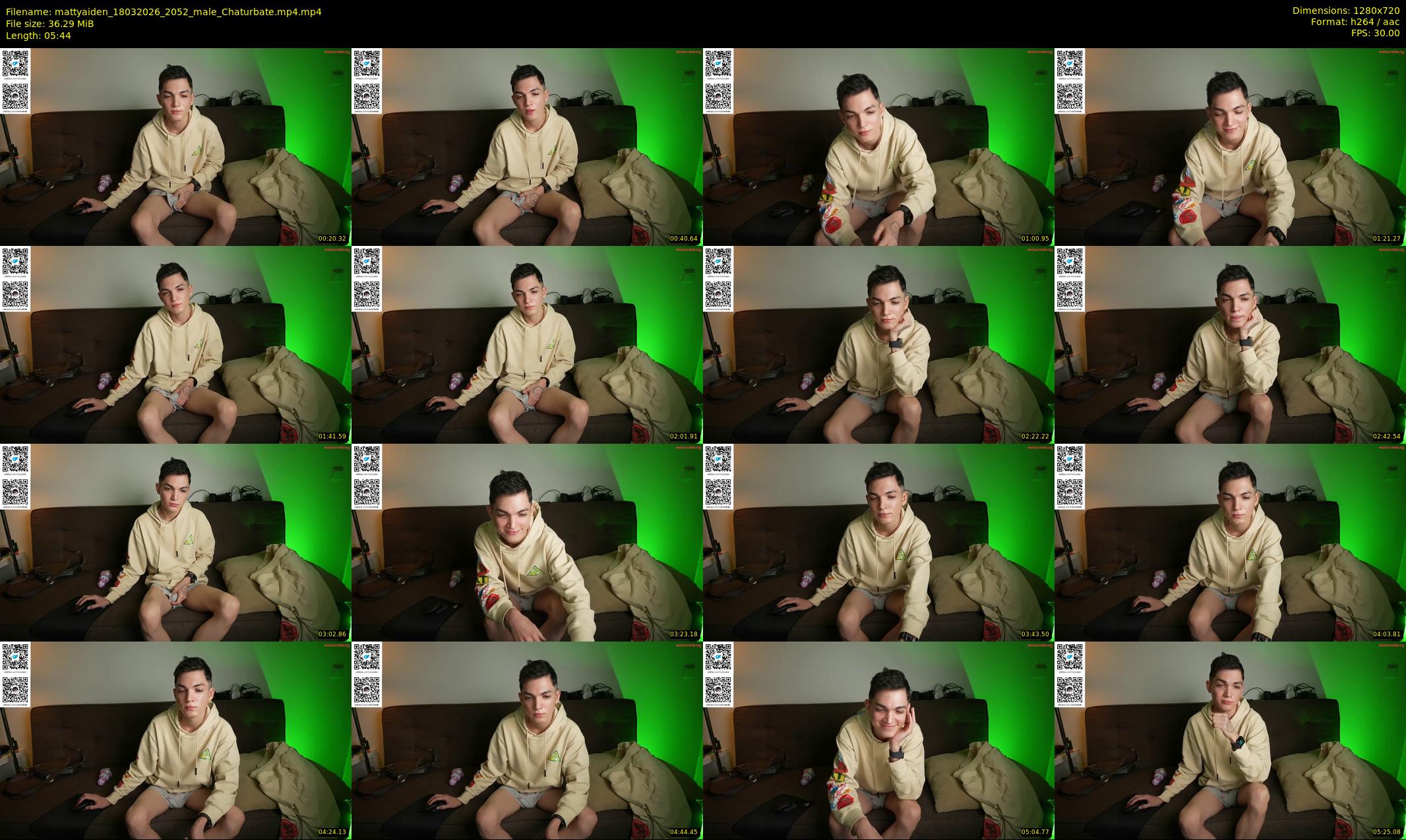mattyaiden — 6 minute Chaturbate male cam show recording, 720p, Mar 18, 2026
