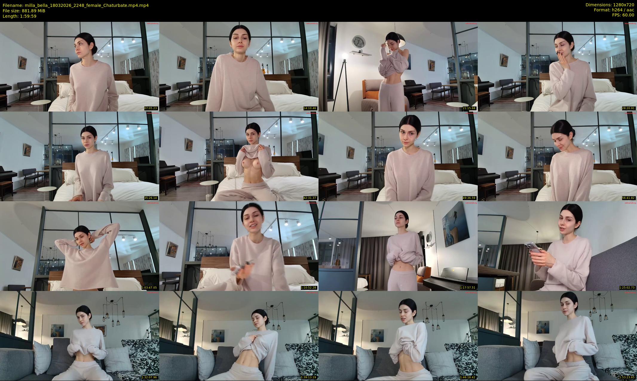 milla_bella — 120 minute Chaturbate female cam show recording, 720p, Mar 18, 2026