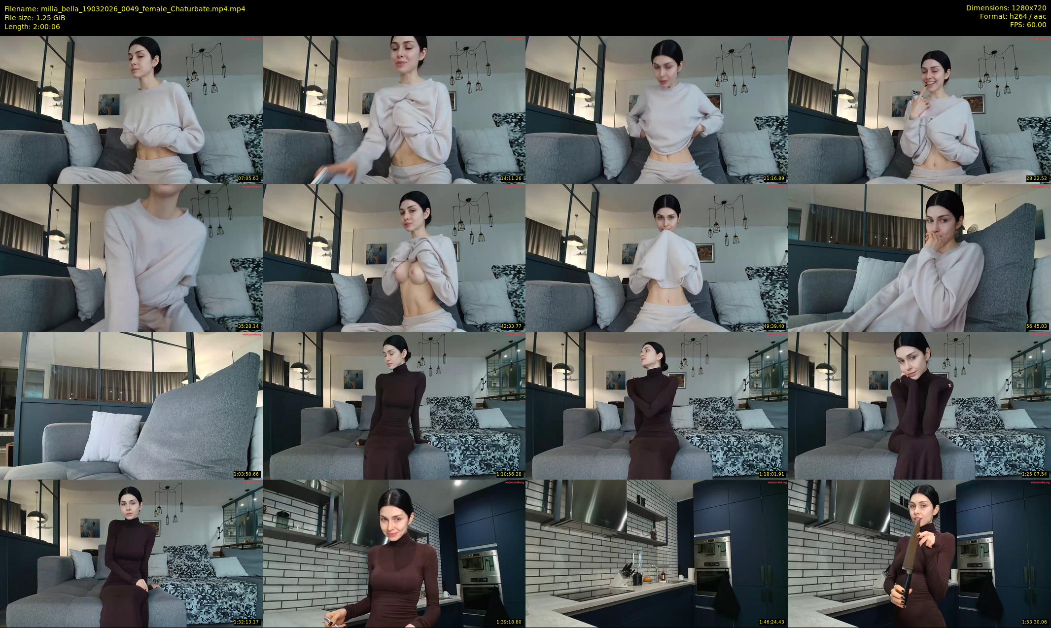 milla_bella — 121 minute Chaturbate female cam show recording, 720p, Mar 19, 2026