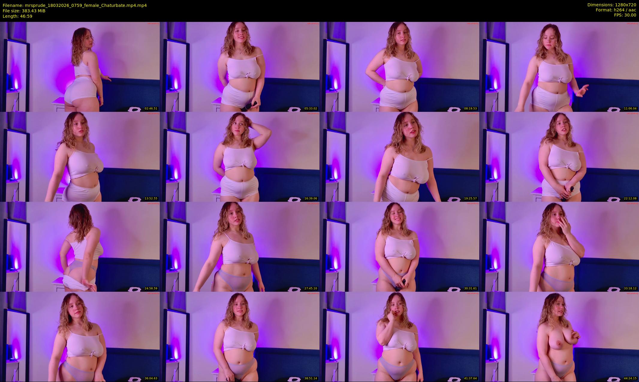 mrsprude — 47 minute Chaturbate female cam show recording, 720p, Mar 18, 2026