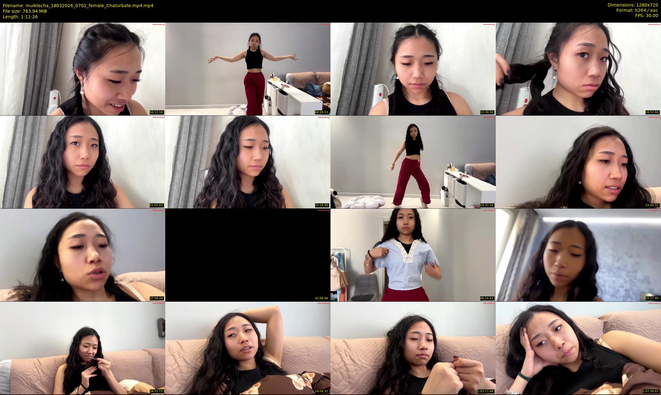 muiklecha — 72 minute Chaturbate female cam show recording, 720p, Mar 18, 2026