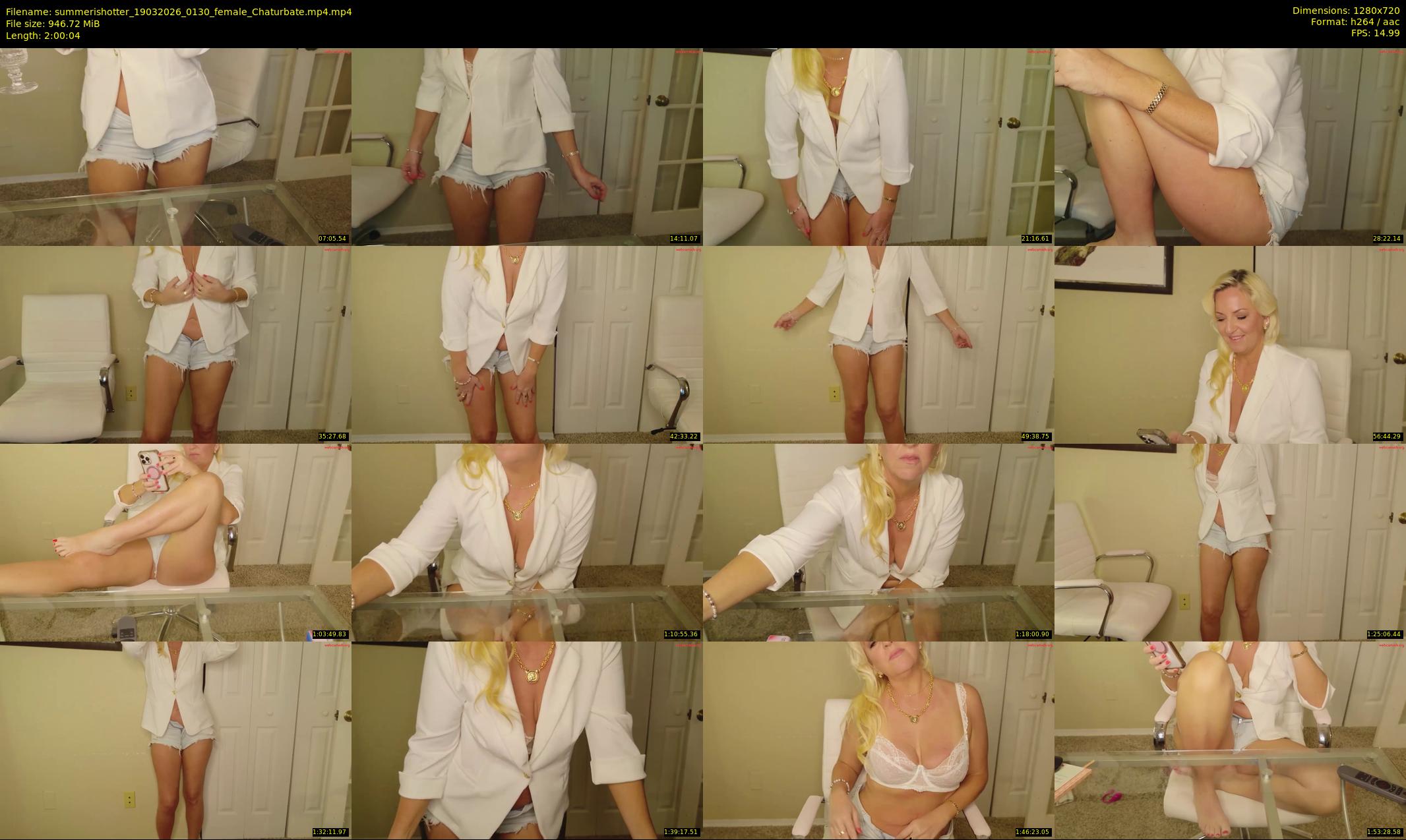 summerishotter — 121 minute Chaturbate female cam show recording, 720p, Mar 19, 2026