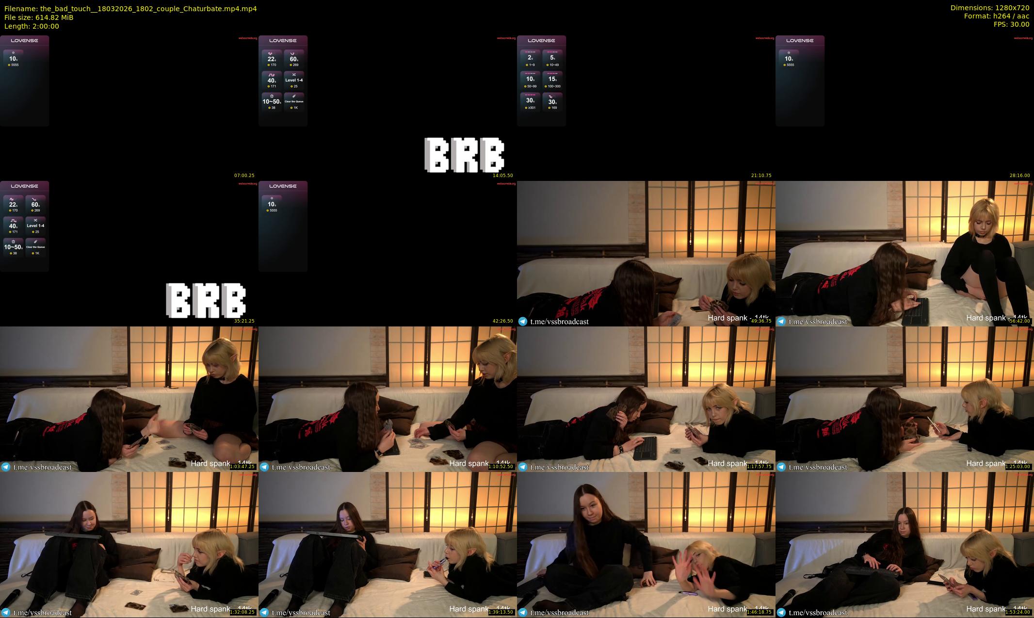 the_bad_touch_ — 120 minute Chaturbate couple cam show recording, 720p, Mar 18, 2026