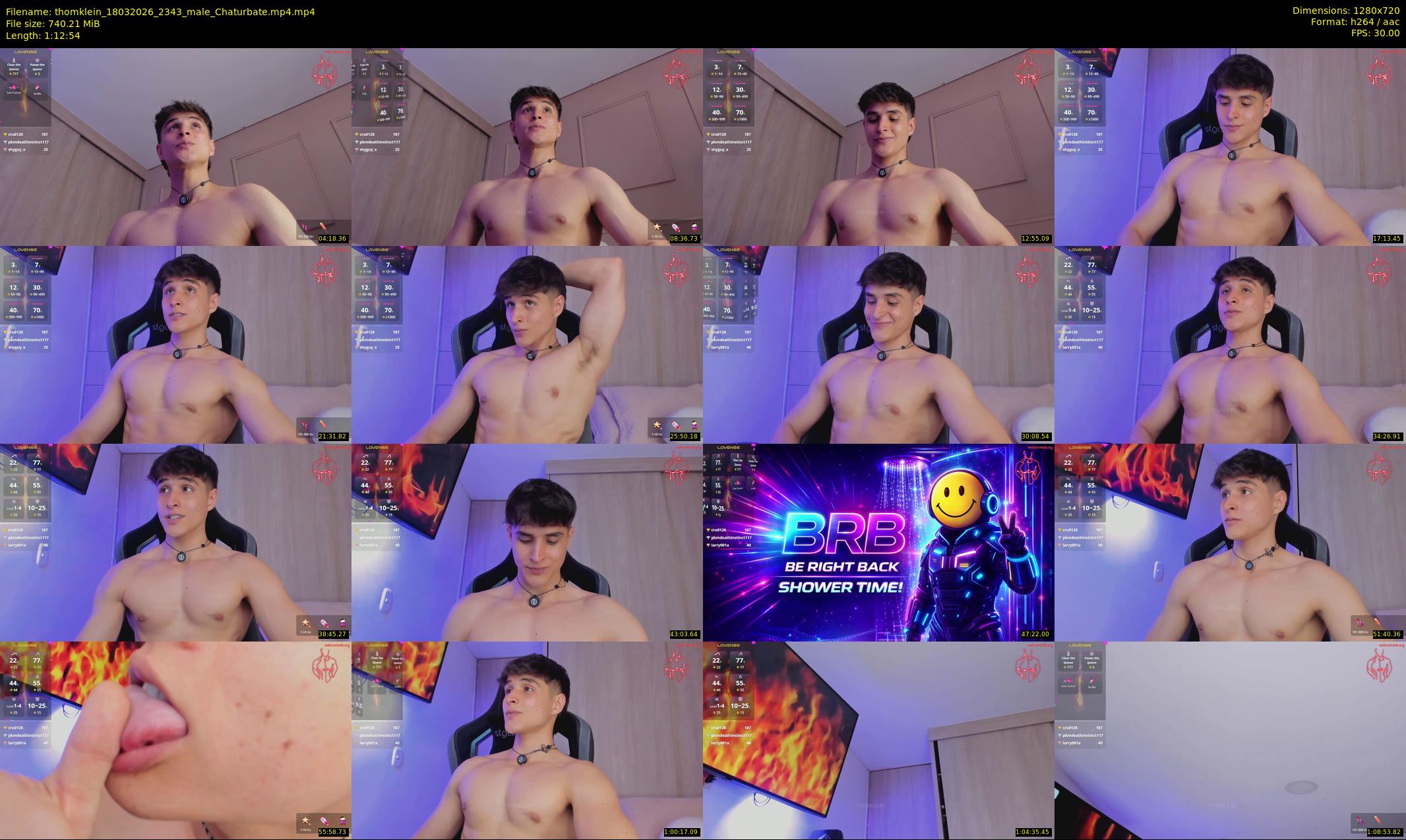 thomklein — 73 minute Chaturbate male cam show recording, 720p, Mar 18, 2026