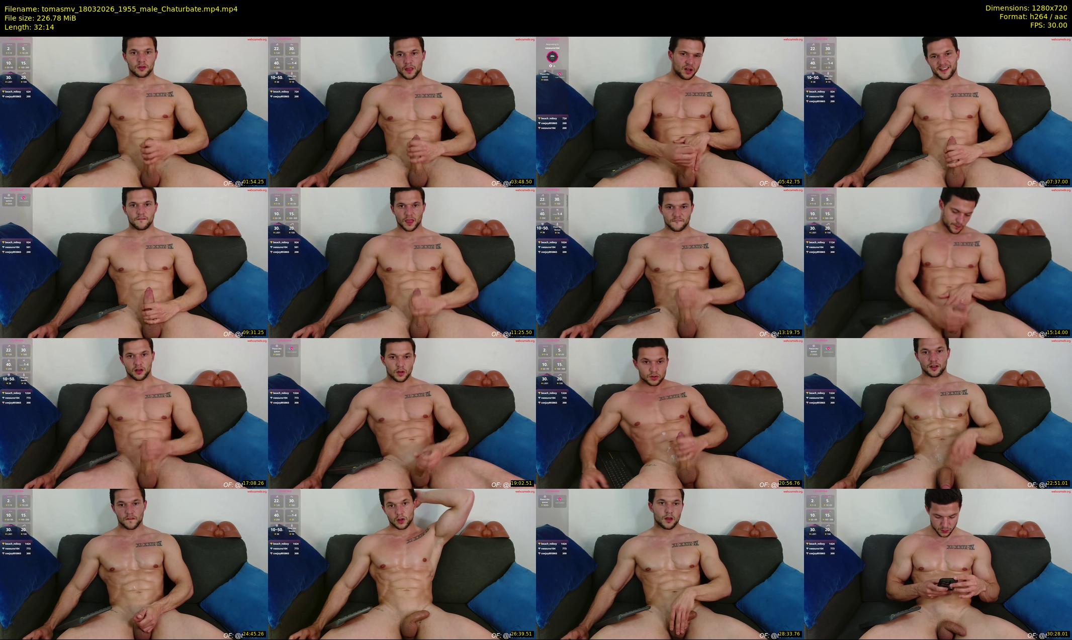 tomasmv — 33 minute Chaturbate male cam show recording, 720p, Mar 18, 2026