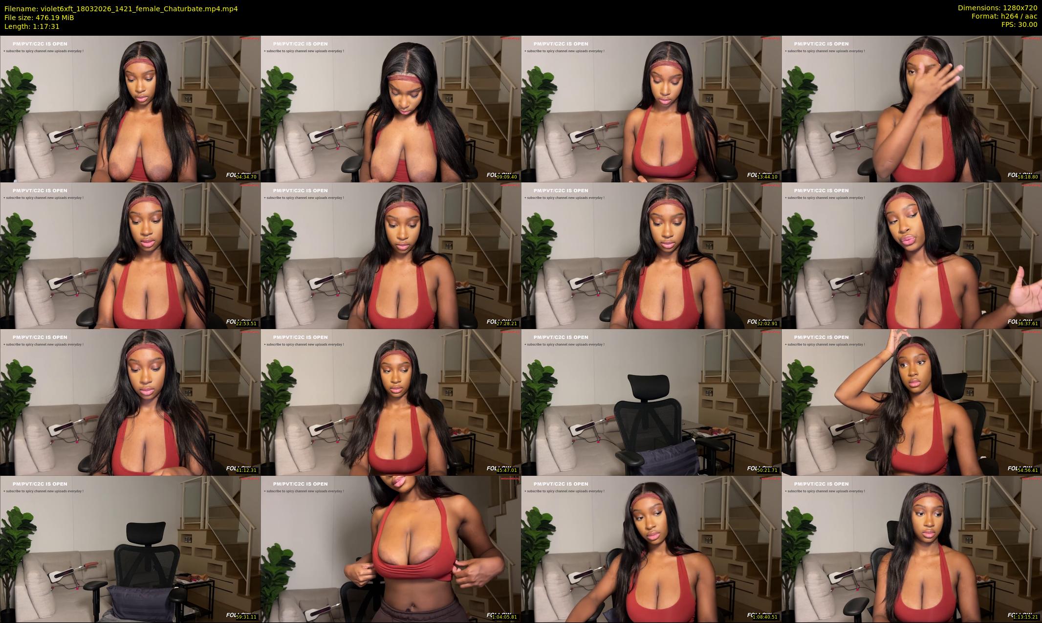 violet6xft — 78 minute Chaturbate female cam show recording, 720p, Mar 18, 2026