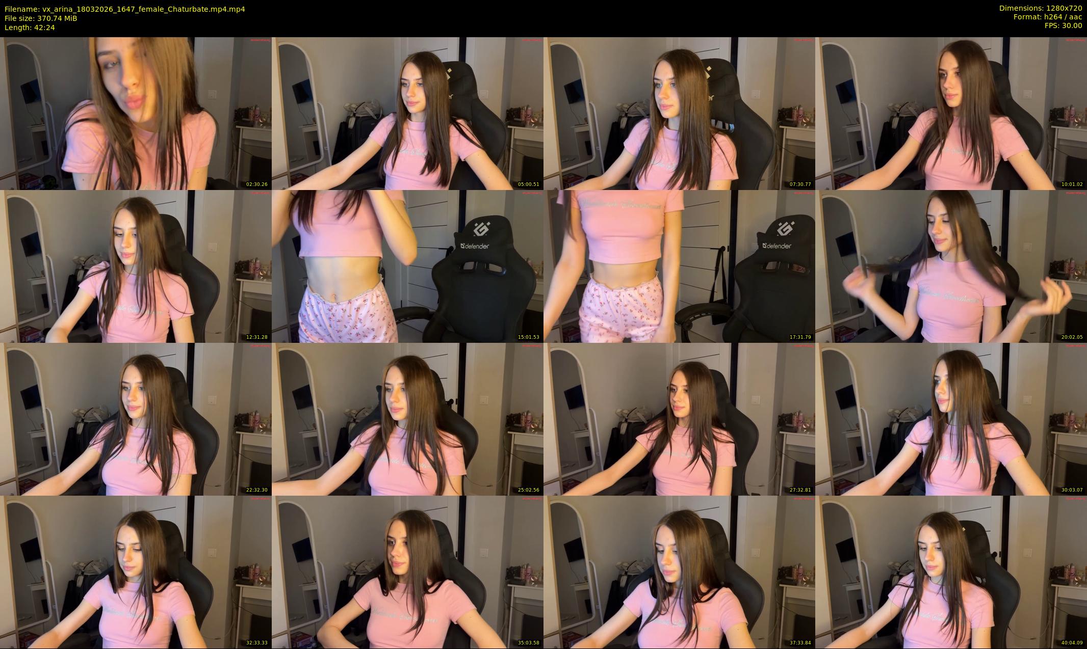 vx_arina — 43 minute Chaturbate female cam show recording, 720p, Mar 18, 2026