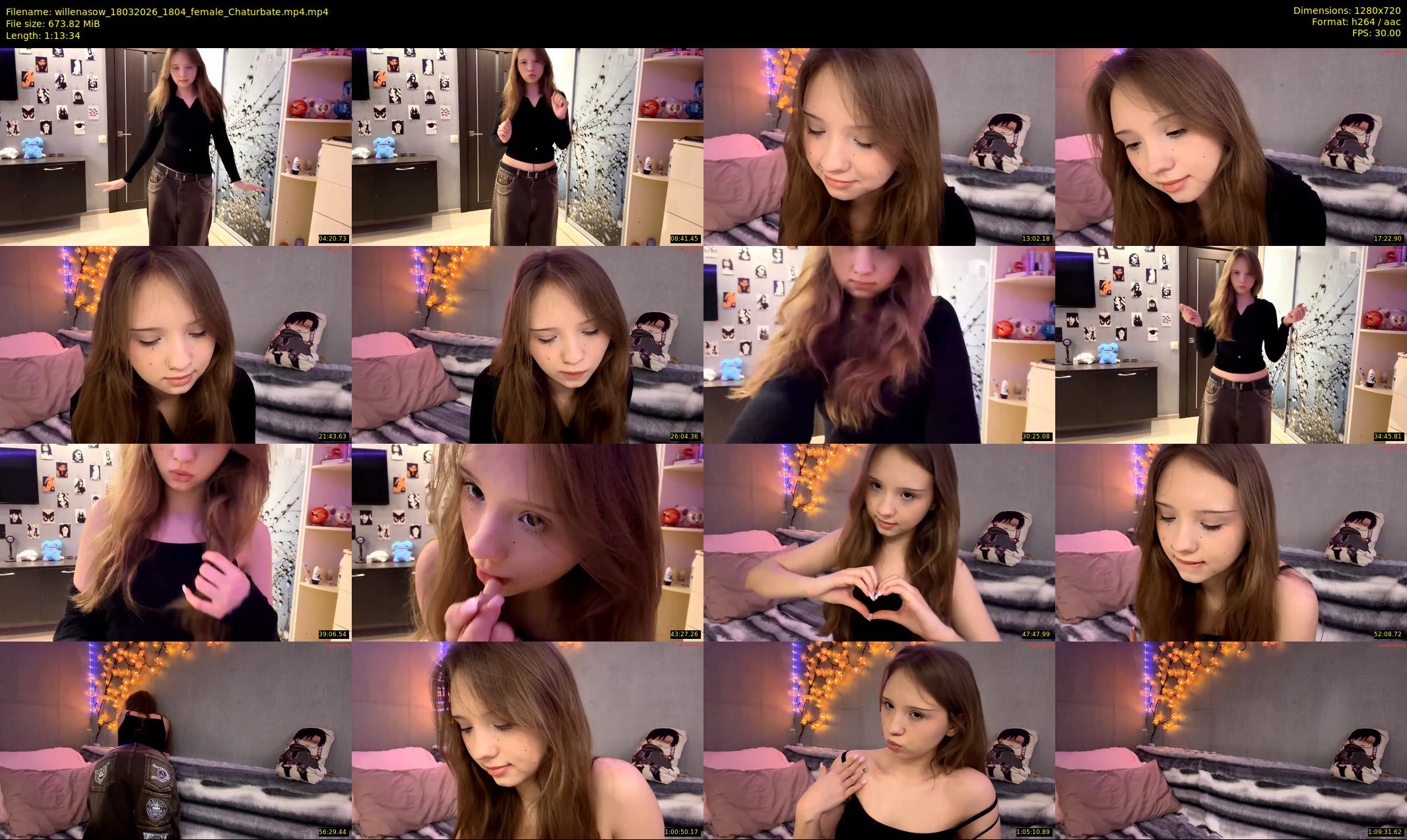 willenasow — 74 minute Chaturbate female cam show recording, 720p, Mar 18, 2026