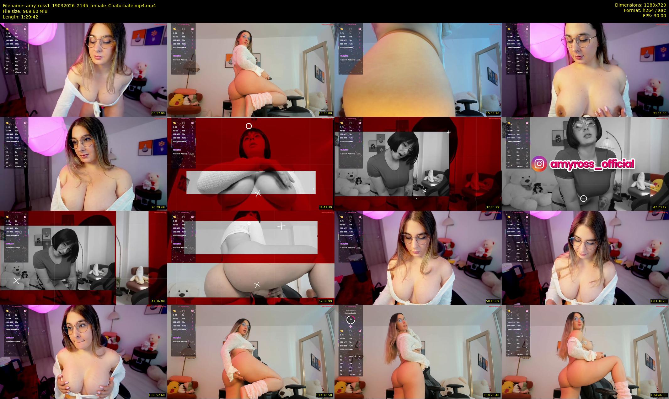 amy_ross1 — 90 minute Chaturbate female cam show recording, 720p, Mar 19, 2026