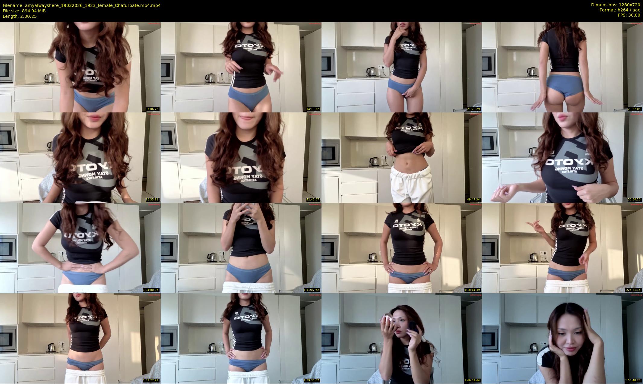 amyalwayshere — 121 minute Chaturbate female cam show recording, 720p, Mar 19, 2026