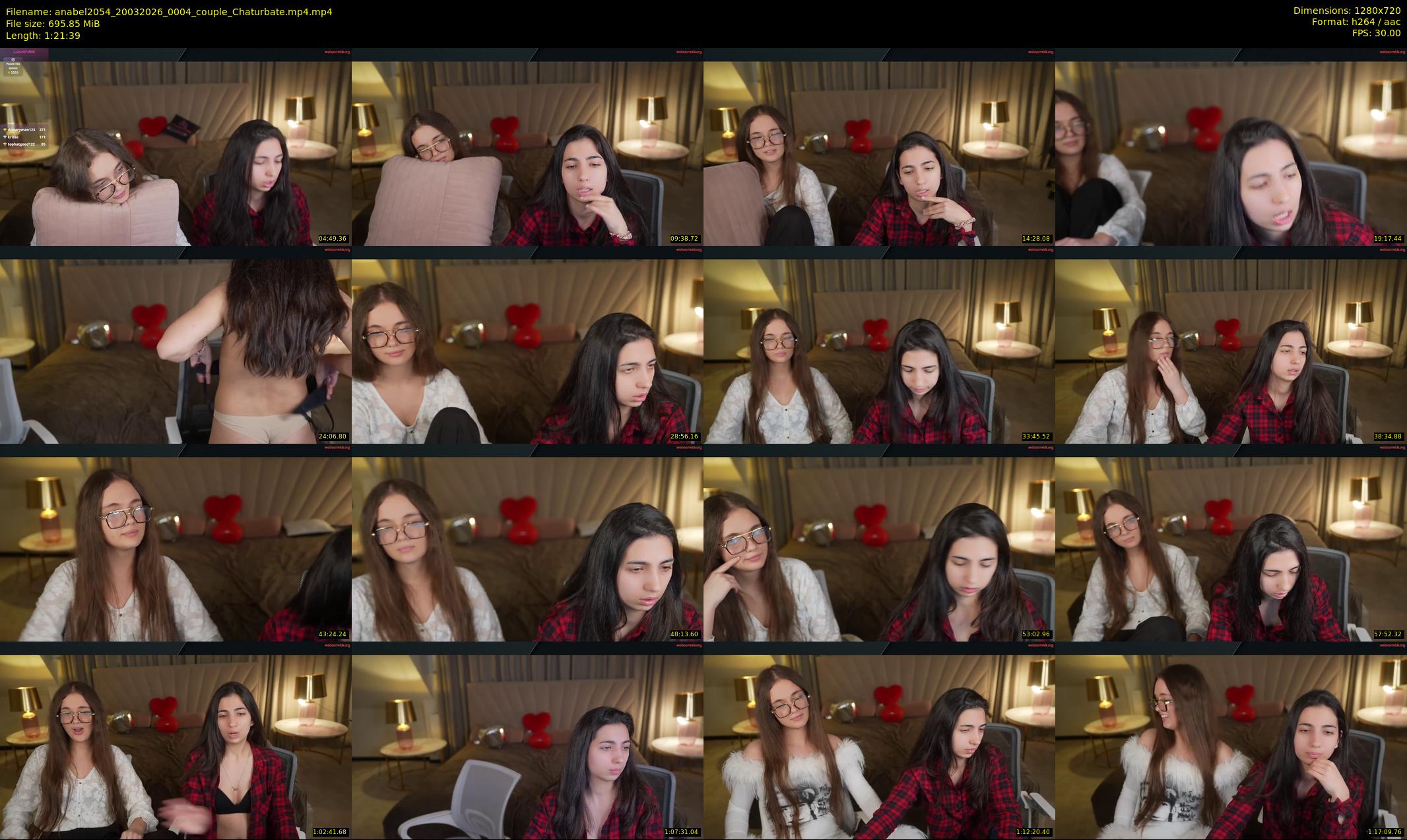 anabel2054 — 82 minute Chaturbate female cam show recording, 720p, Mar 20, 2026