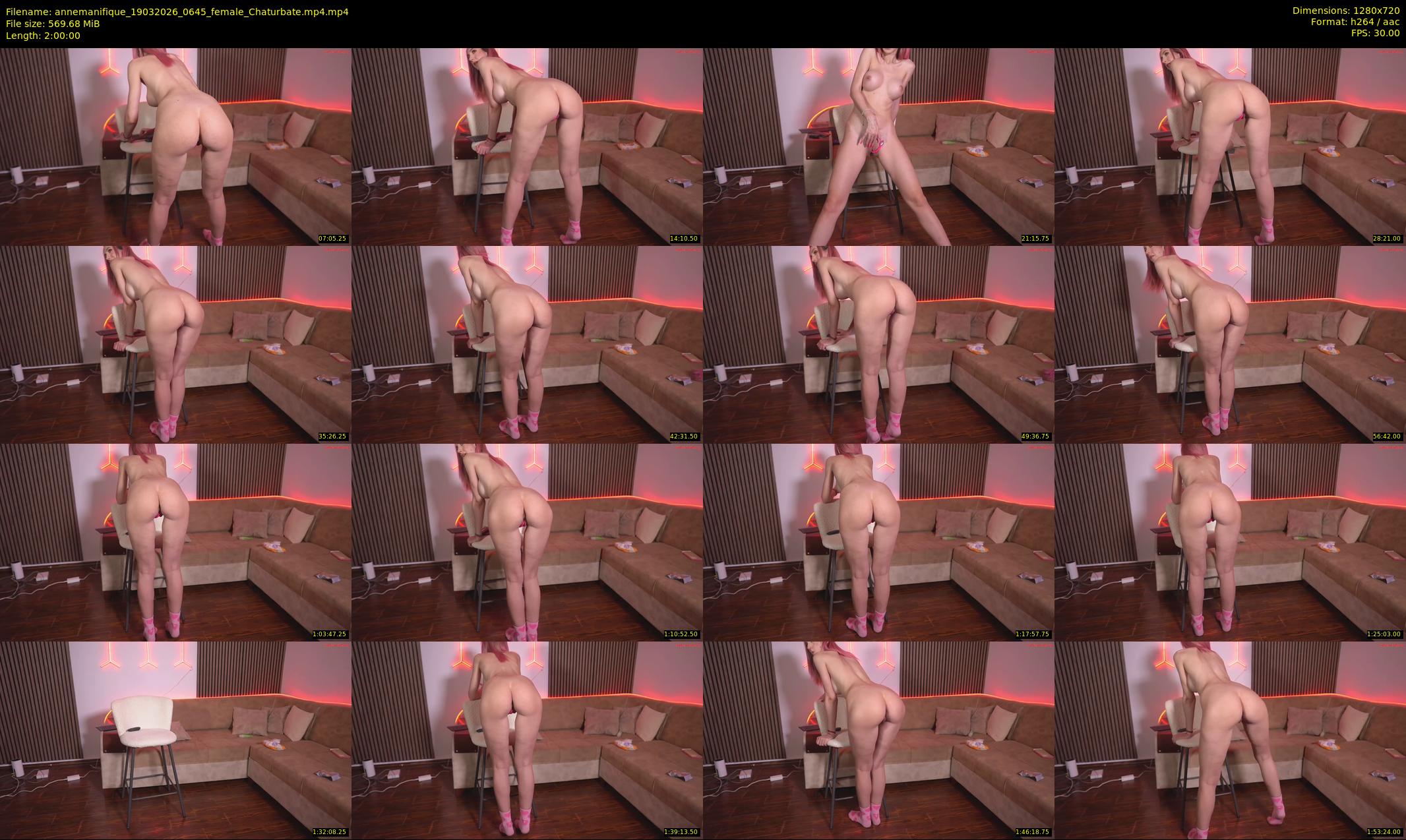 annemanifique — 120 minute Chaturbate female cam show recording, 720p, Mar 19, 2026