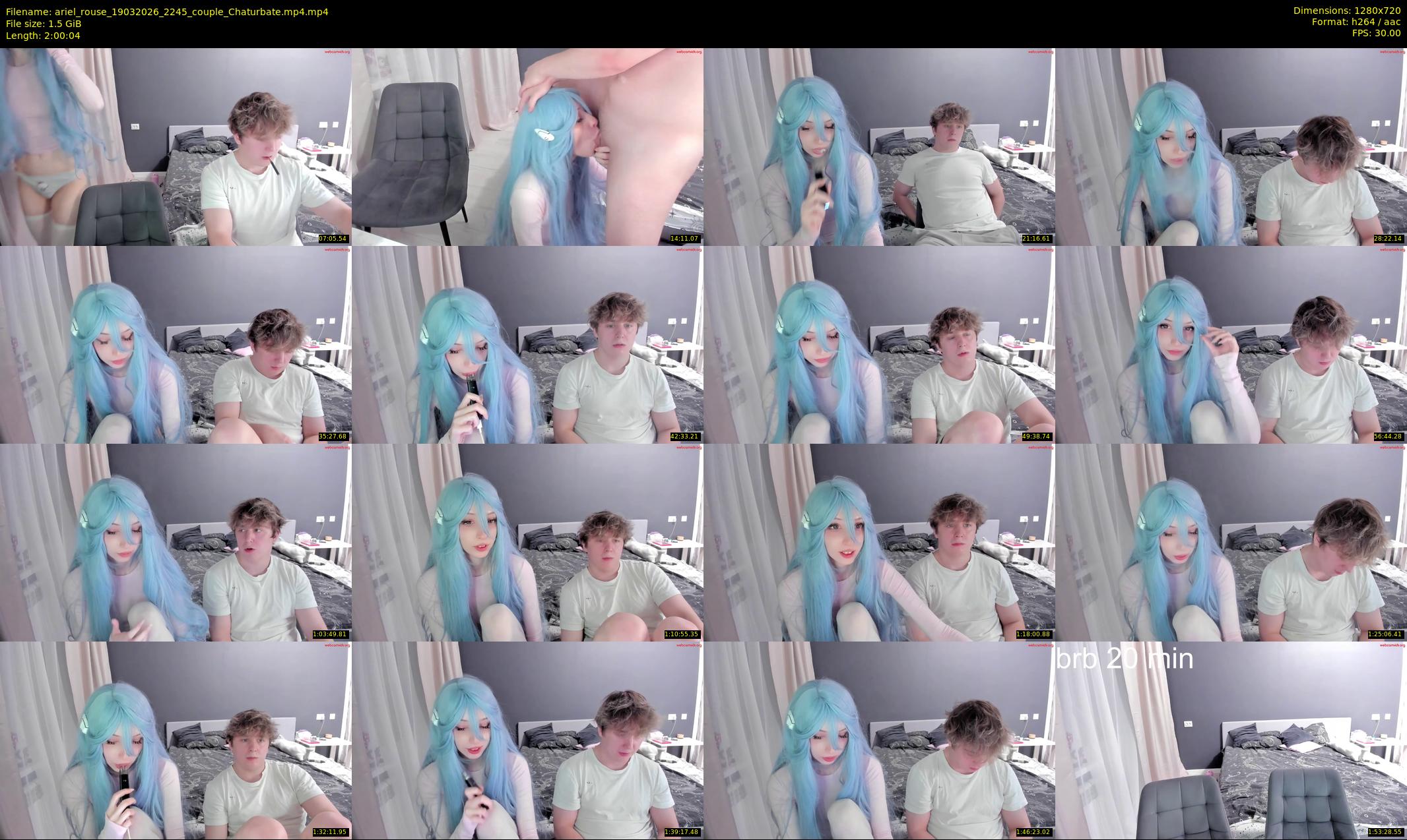 ariel_rouse — 121 minute Chaturbate female cam show recording, 720p, Mar 19, 2026