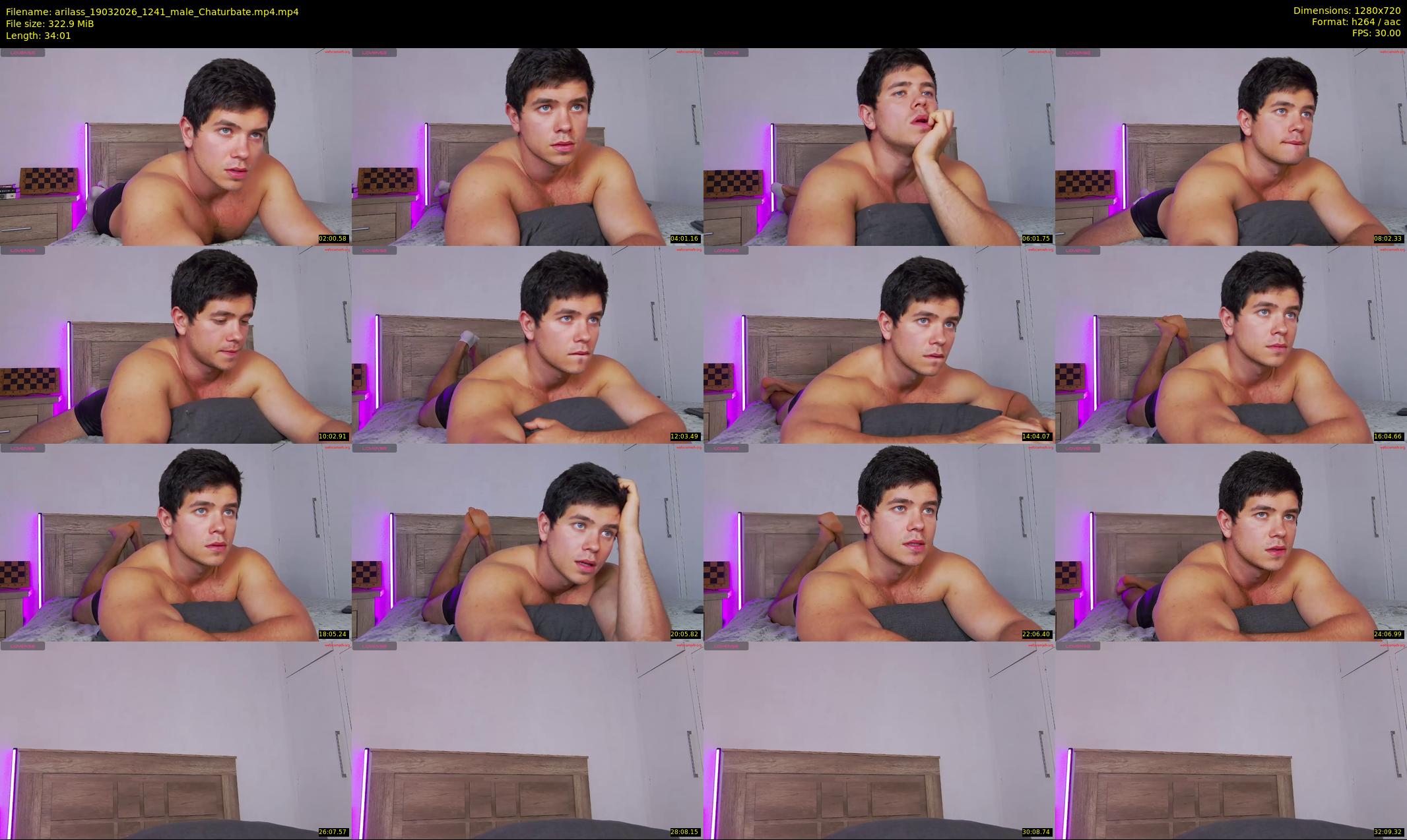 arilass — 35 minute Chaturbate male cam show recording, 720p, Mar 19, 2026