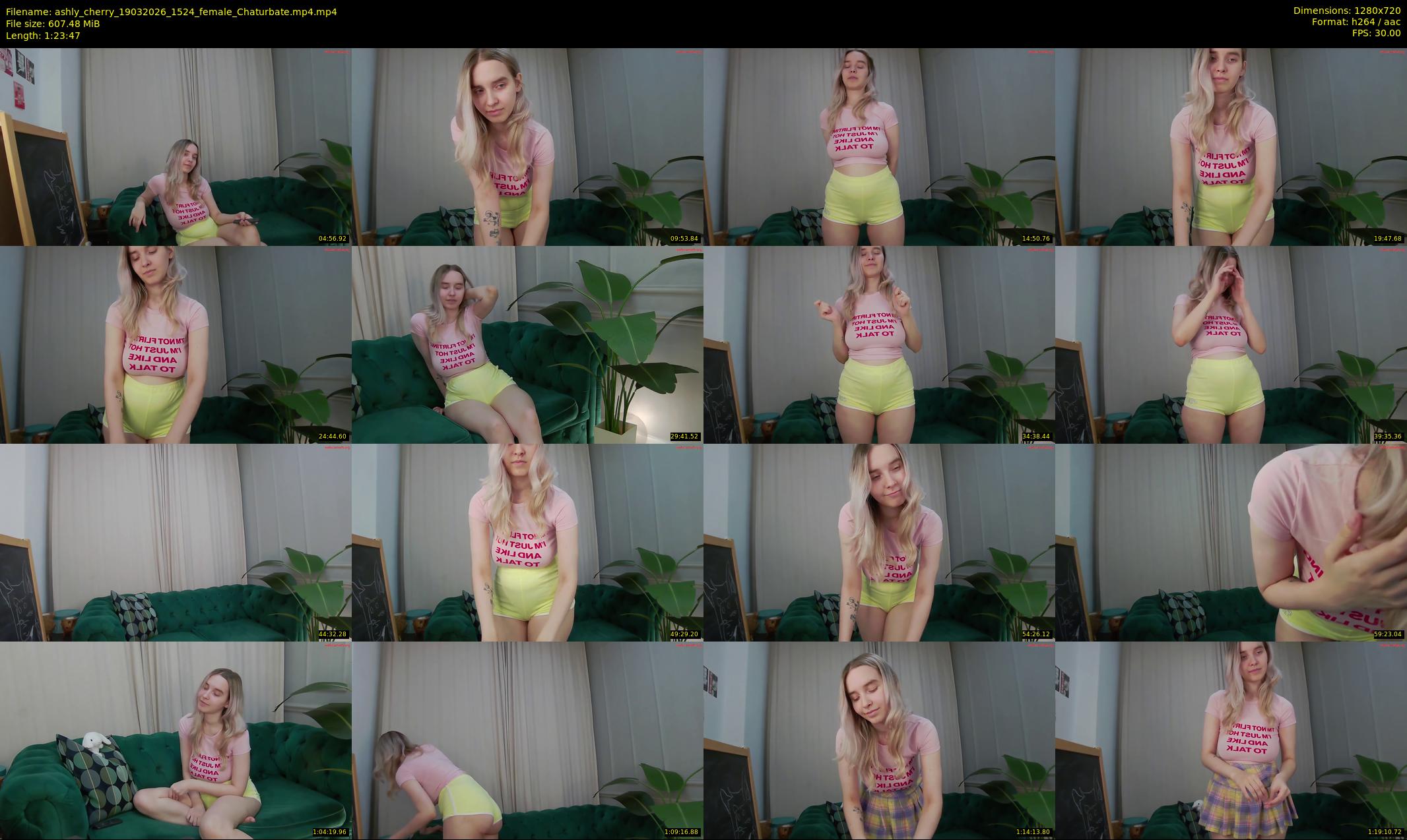 ashly_cherry — 84 minute Chaturbate female cam show recording, 720p, Mar 19, 2026