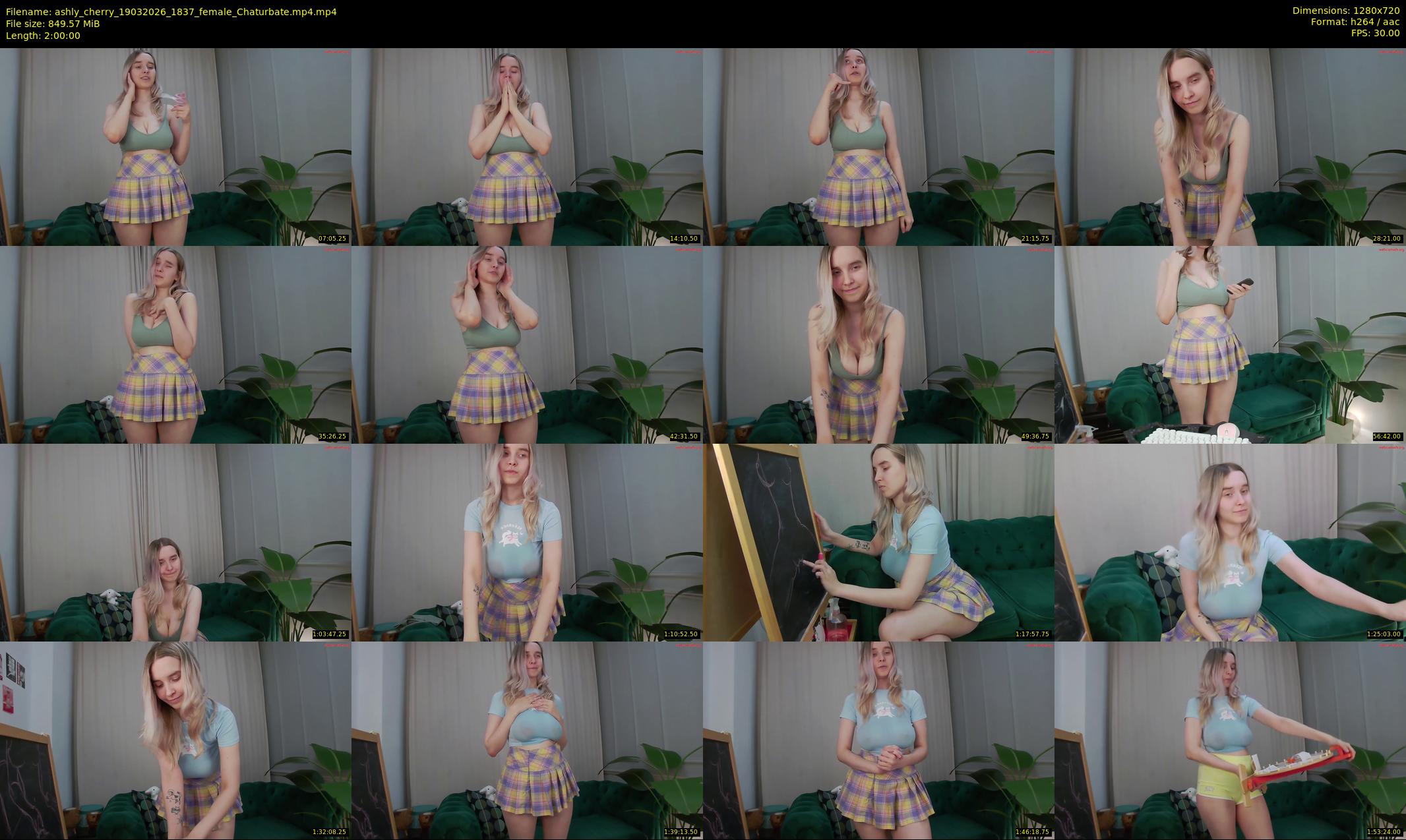 ashly_cherry — 120 minute Chaturbate female cam show recording, 720p, Mar 19, 2026