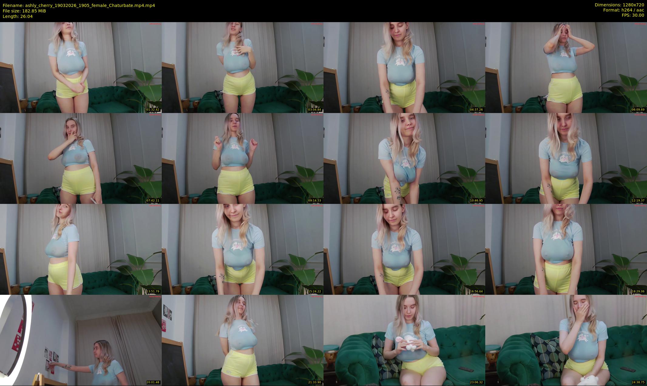 ashly_cherry — 27 minute Chaturbate female cam show recording, 720p, Mar 19, 2026